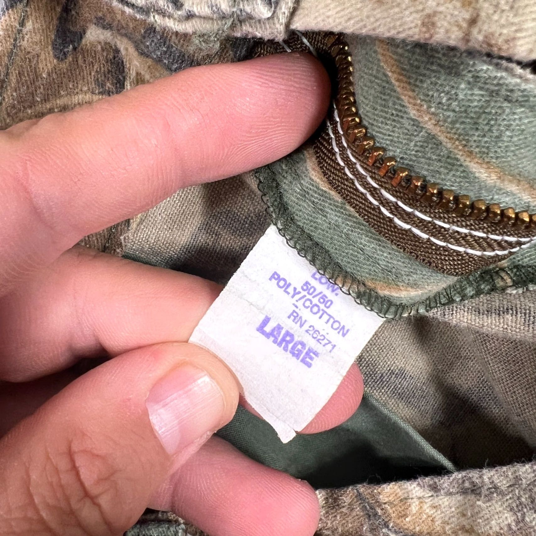 Vintage VINTAGE Ranger Men’s Cargo Pants Large Camouflage 90s USA Made Adjustable Waist Workwear Size US 33 - 6 Thumbnail