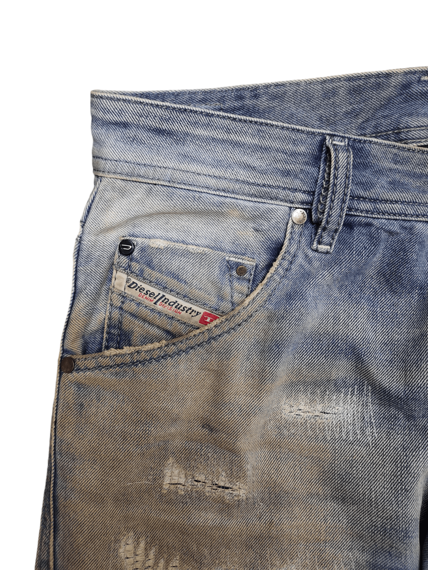 Diesel Vintage Y2k Diesel Krayver Slim Distress Rusty Denim Jeans Size US 30 / EU 46 - 3 Thumbnail