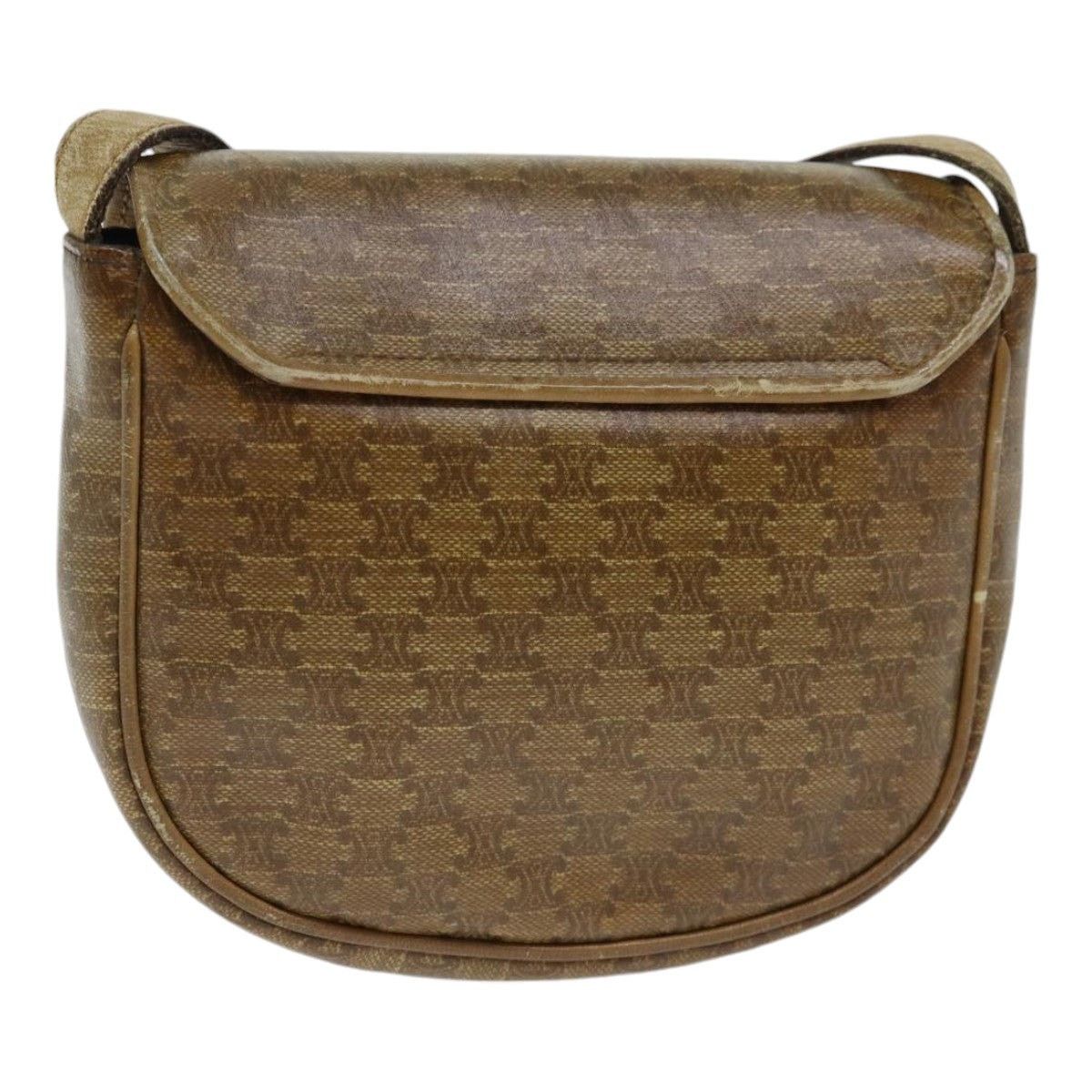 Celine CELINE Macadam Canvas Shoulder Bag Pvc Beige Size ONE SIZE - 3 Thumbnail