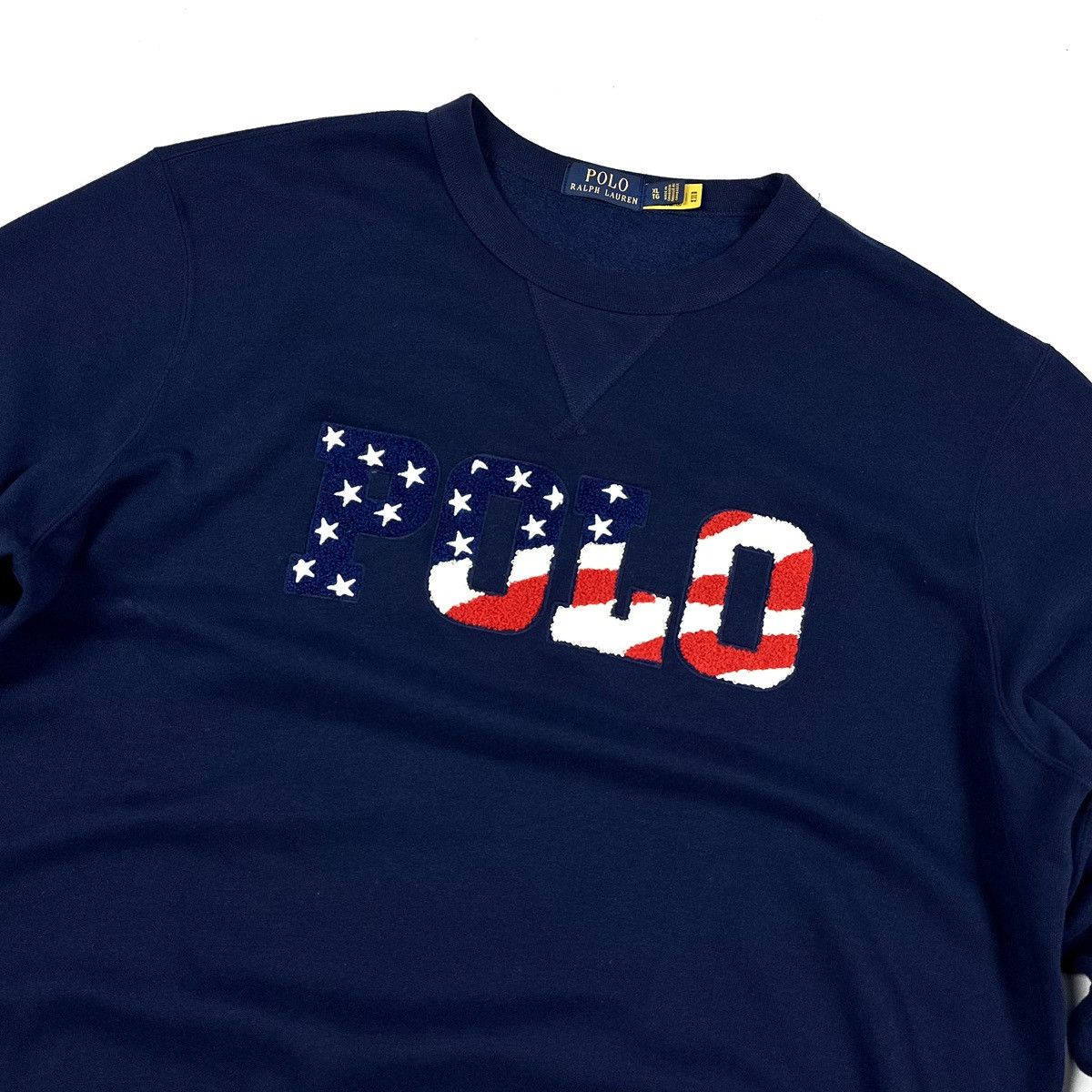 Polo Ralph Lauren Men’s Polo Ralph Lauren USA Flag Blue Cotton Sweatshirt - XL Size US XL / EU 56 / 4 - 2 Thumbnail