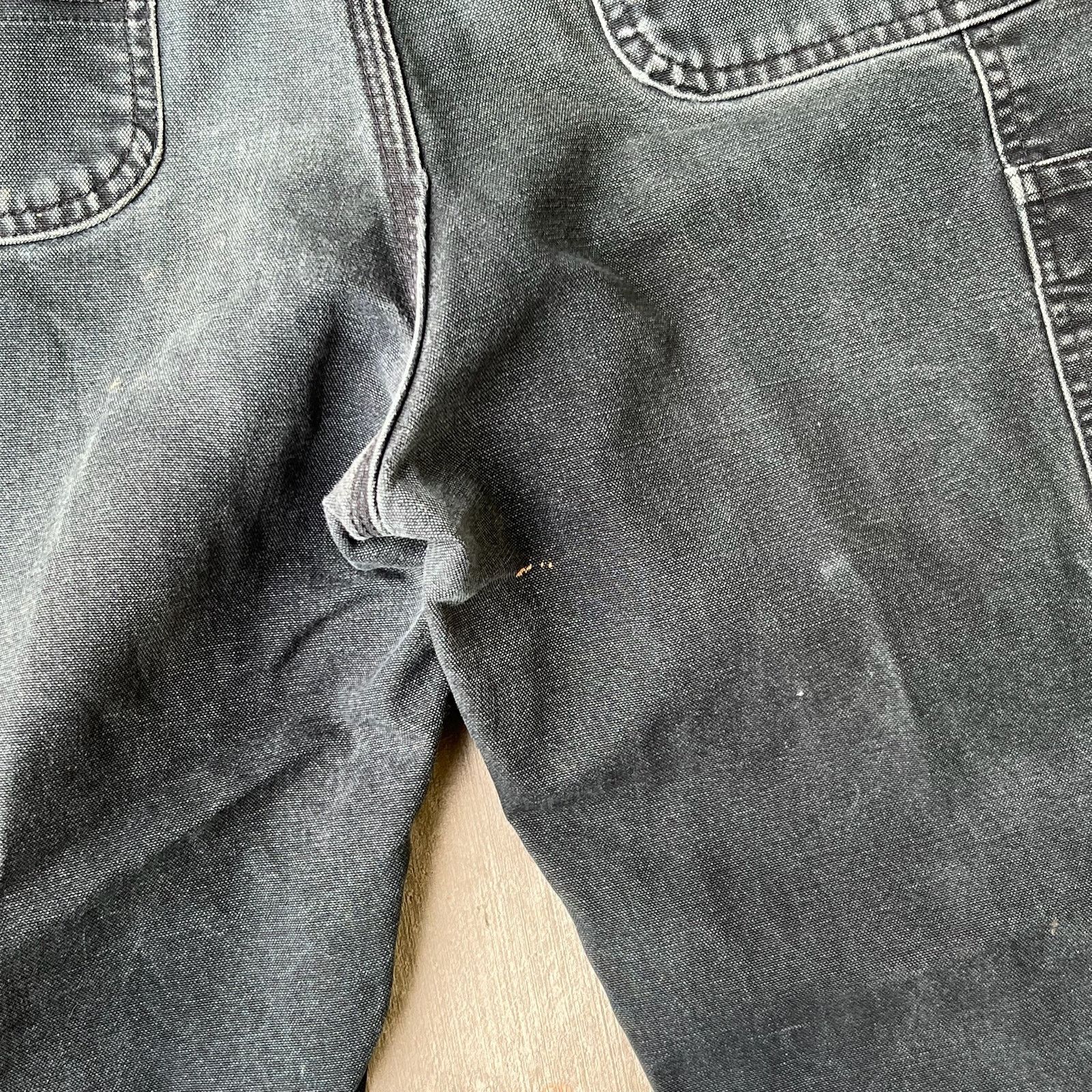 Carhartt × Vintage Carhartt faded black double knee work wear carpenter pants Size US 35 - 7 Thumbnail