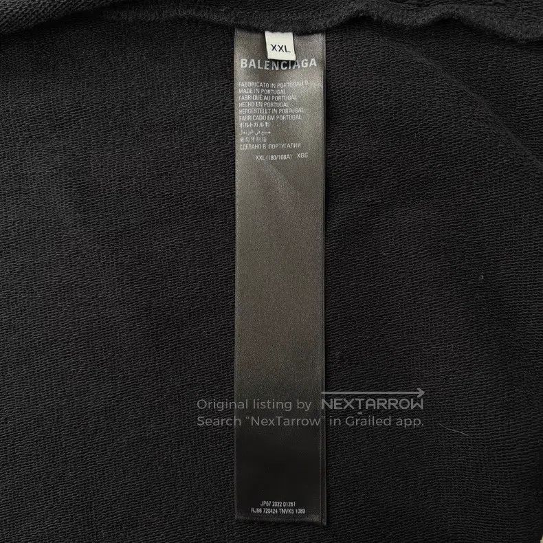 Balenciaga Balenciaga Tie-dyed Logo logo zipper hooded jacket Size US XXL / EU 58 / 5 - 4 Thumbnail