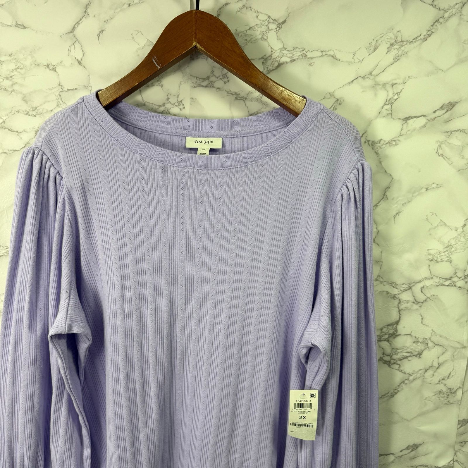 Macys On 34th Macys Women’s Plus Blouse Top sz 2X NEW #G550 Size XXL / US 16-18 / IT 52-54 - 4 Thumbnail