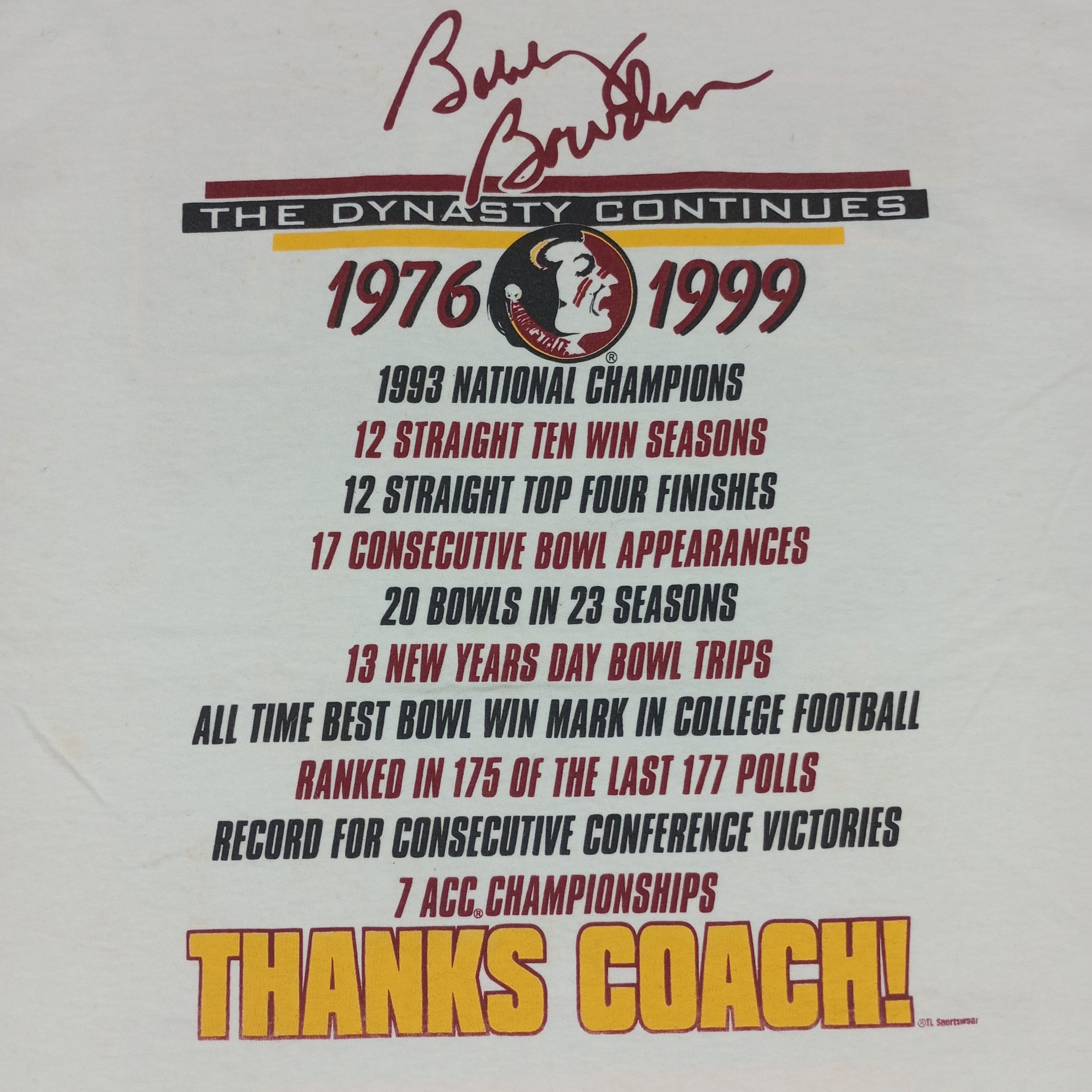 Vintage Boby Bowden Coach Sports Style Vintage Tshirt Size US M / EU 48-50 / 2 - 4 Thumbnail