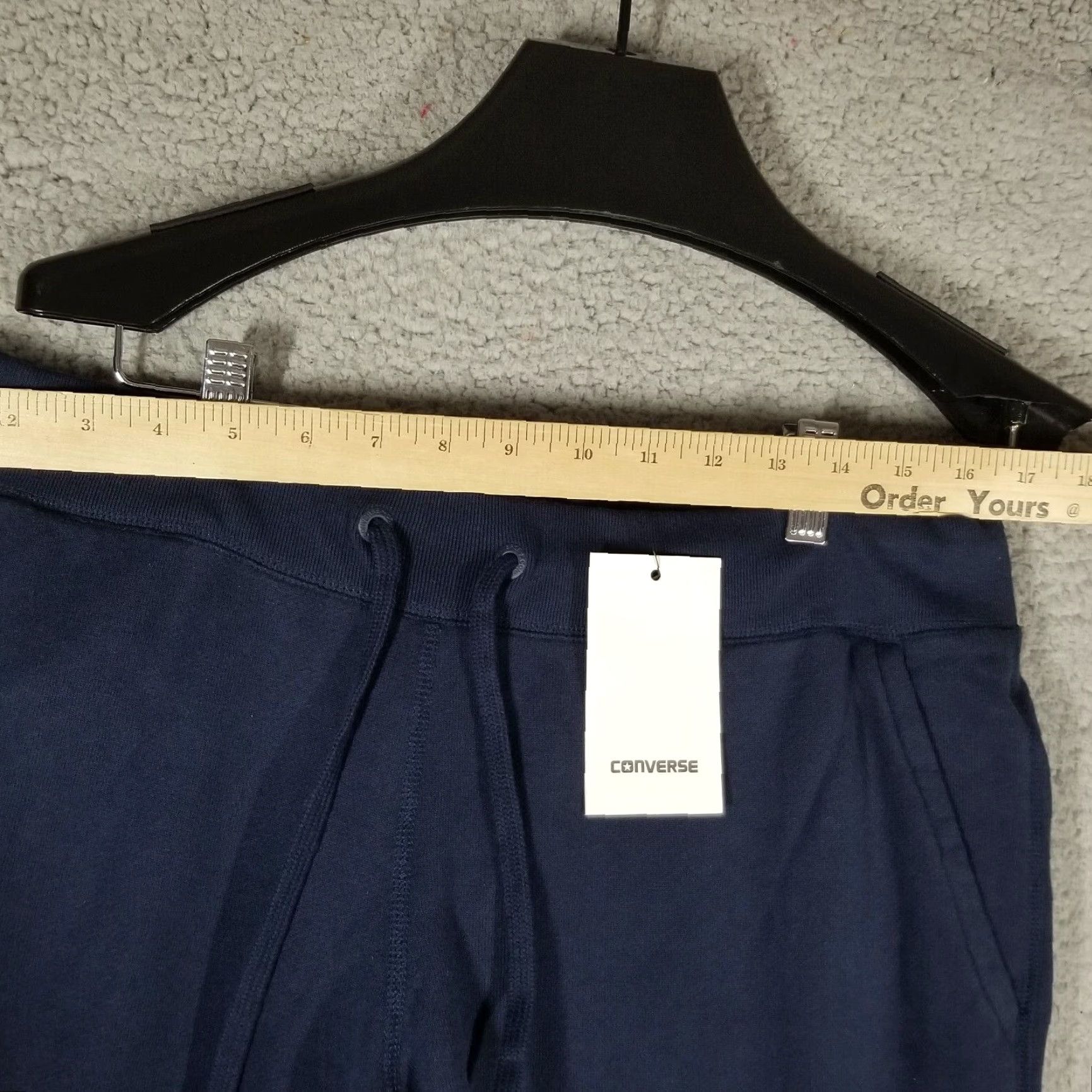 Converse VINTAGE Converse Joggers Pants Men Large Tapered Activewear 90s Blue Cotton Size US 33 - 4 Thumbnail