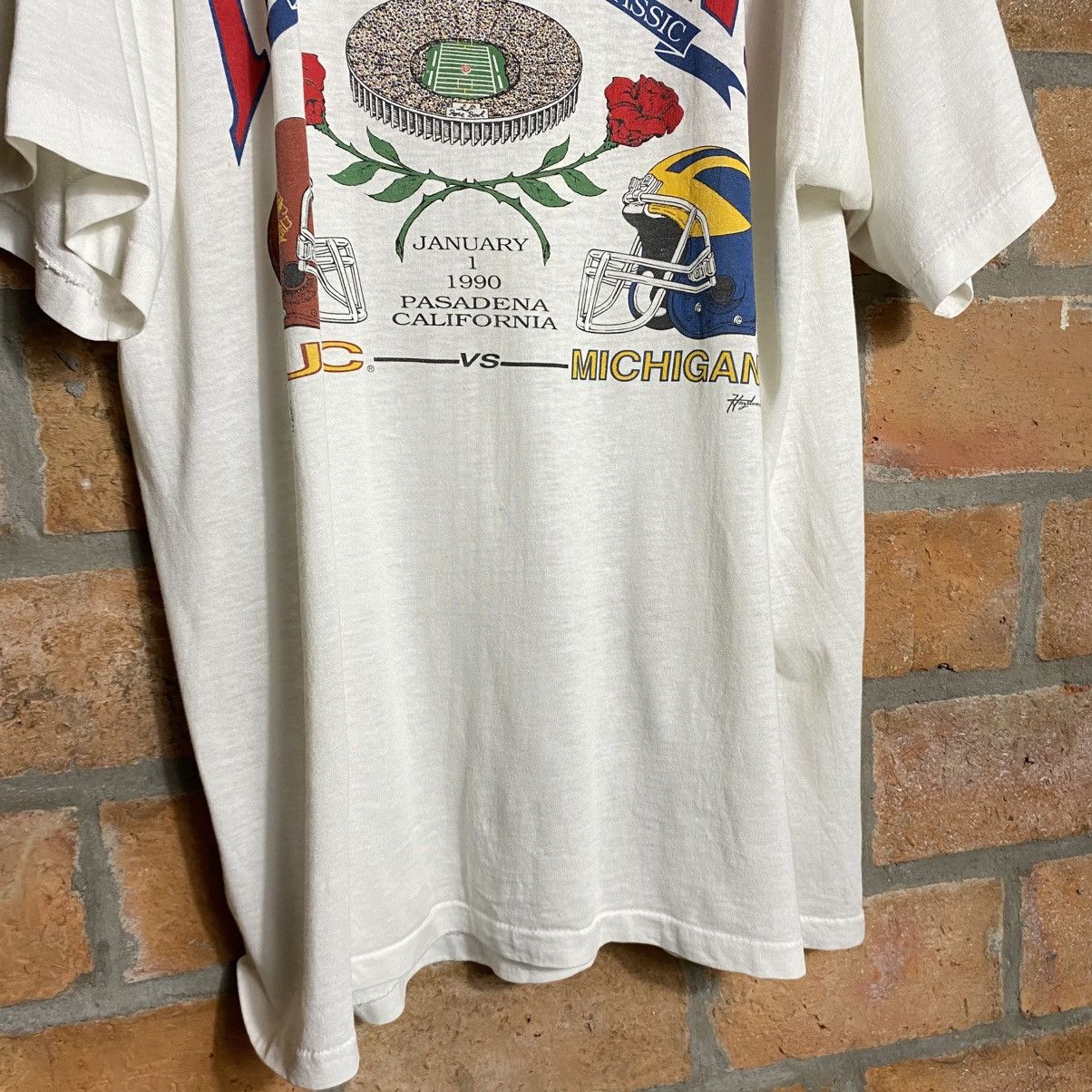 Haze HAZE LWOOD Premo White Logo Print Crew Neck Tee Size US XL / EU 56 / 4 - 14 Thumbnail