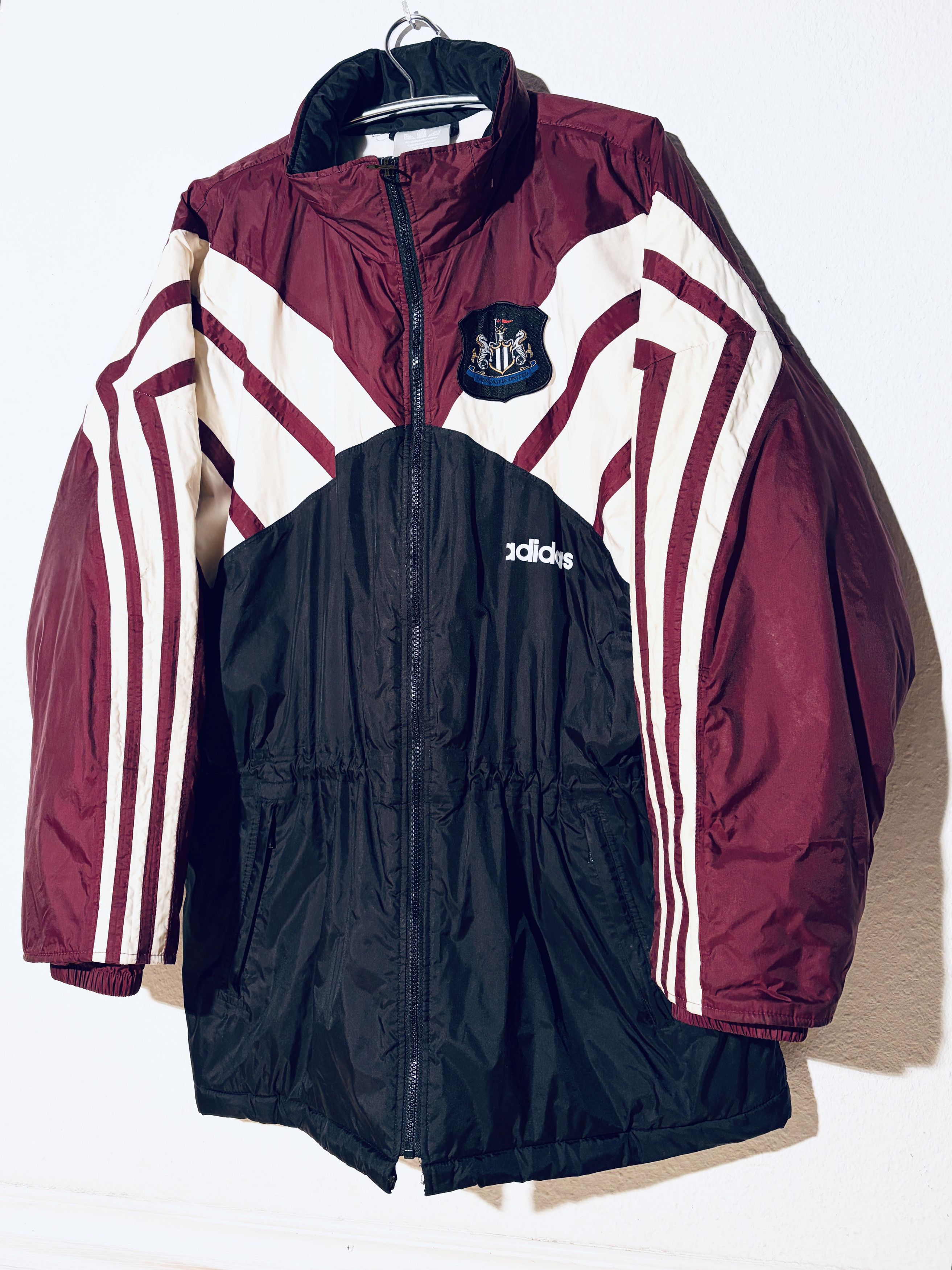 Adidas Newcastle United Training Bench Jacket 1995 - 1996 Size US XL / EU 56 / 4 - 3 Thumbnail