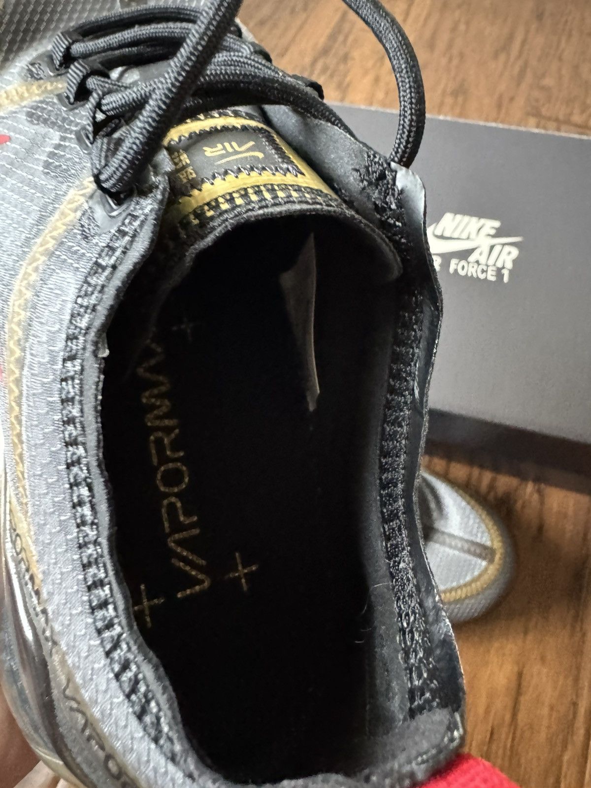 Nike Nike VaporMax 2019 Black/Gold/Red Size US 6.5 / IT 36.5 - 6 Thumbnail