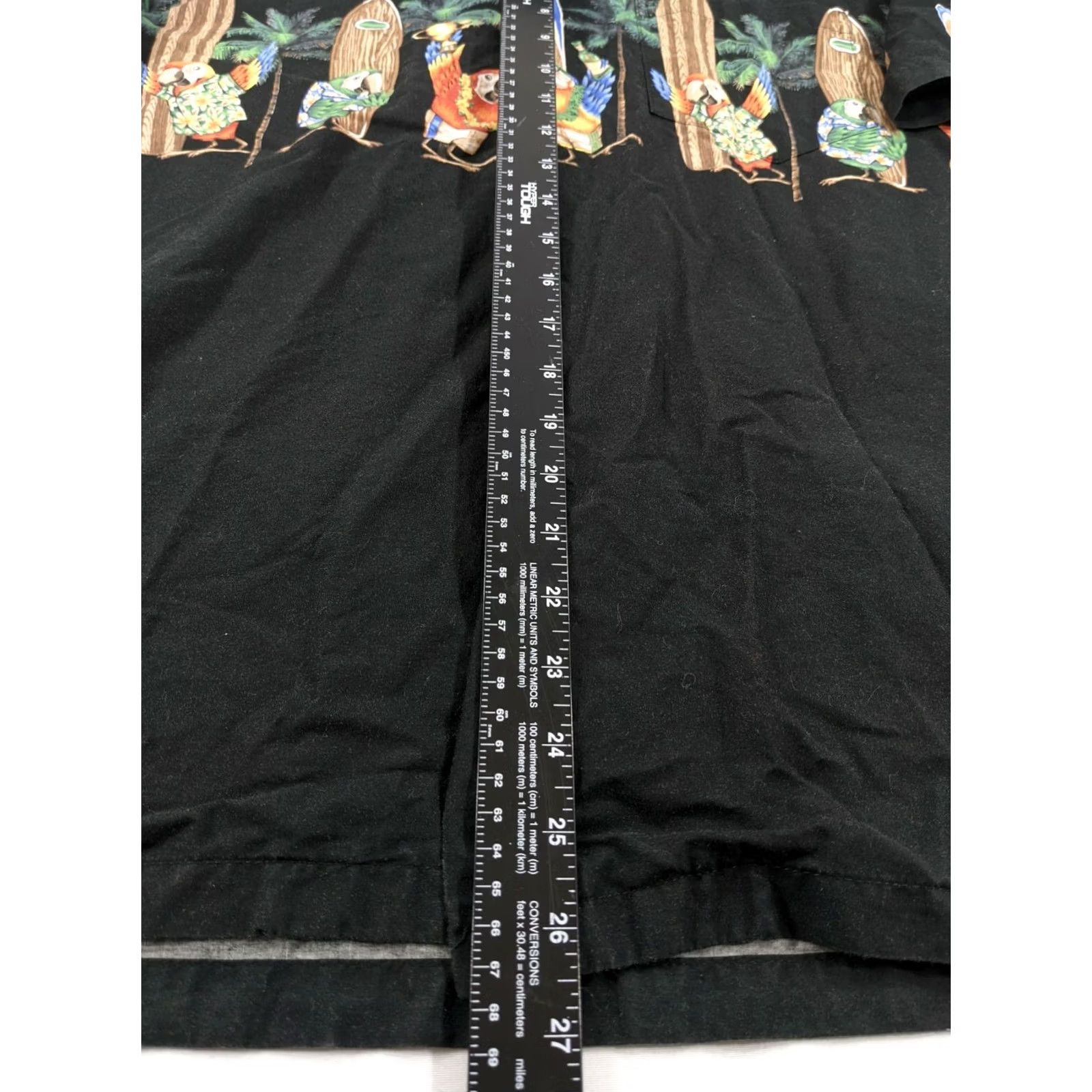 Vintage Pacific Legend Apparel Hawaiian Shirt XL Black Surfboard Parrots Excellent Shirt Mens Size US XL / EU 56 / 4 - 5 Thumbnail