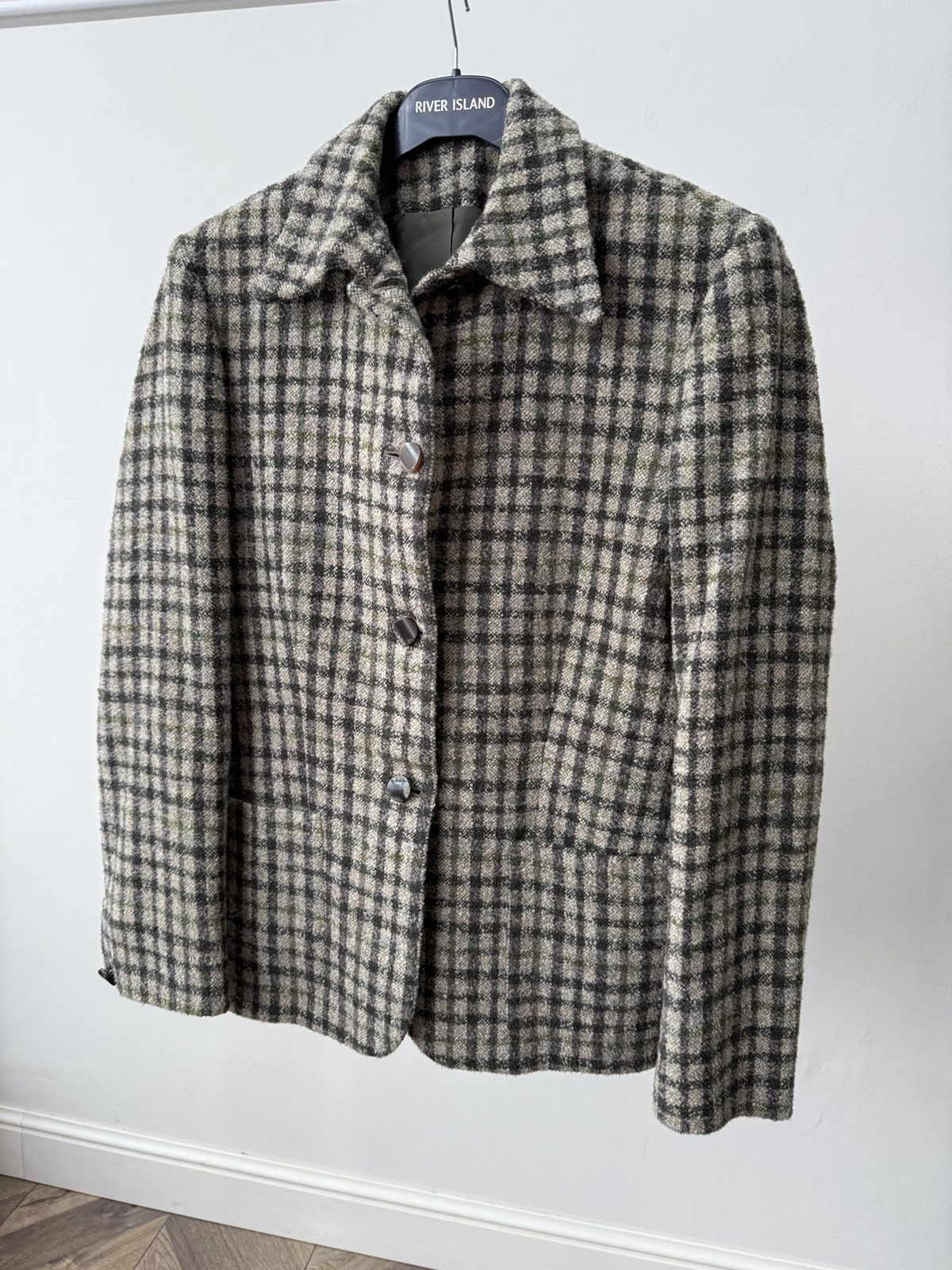 DAKS Vintage DAKS Signature Women’s Wool Blazer Jacket Check Size L / US 10 / IT 46 - 3 Thumbnail