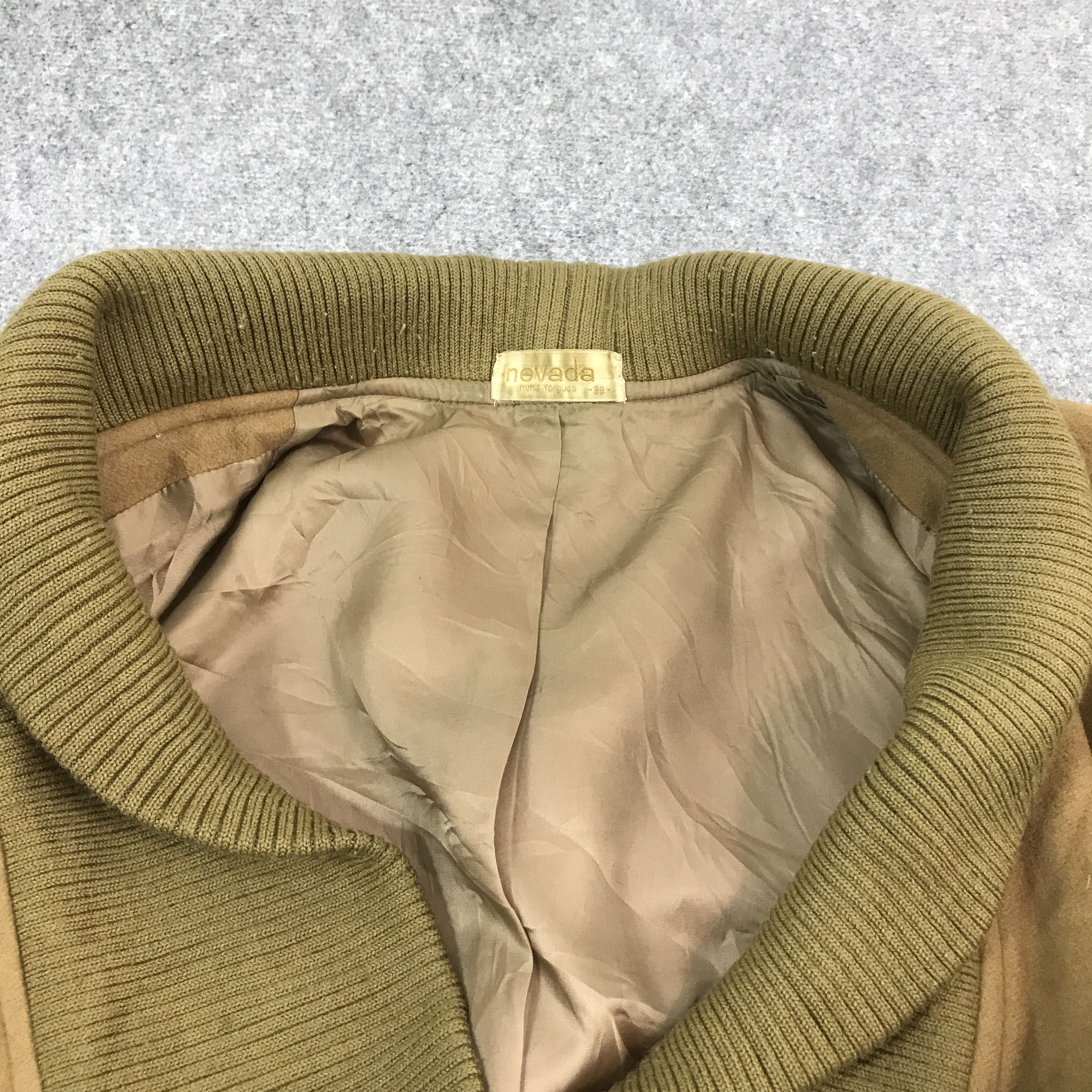 Japanese Brand NEVADA KNITWEAR SLEEVE LEATHER JACKET Size US L / EU 52-54 / 3 - 7 Thumbnail