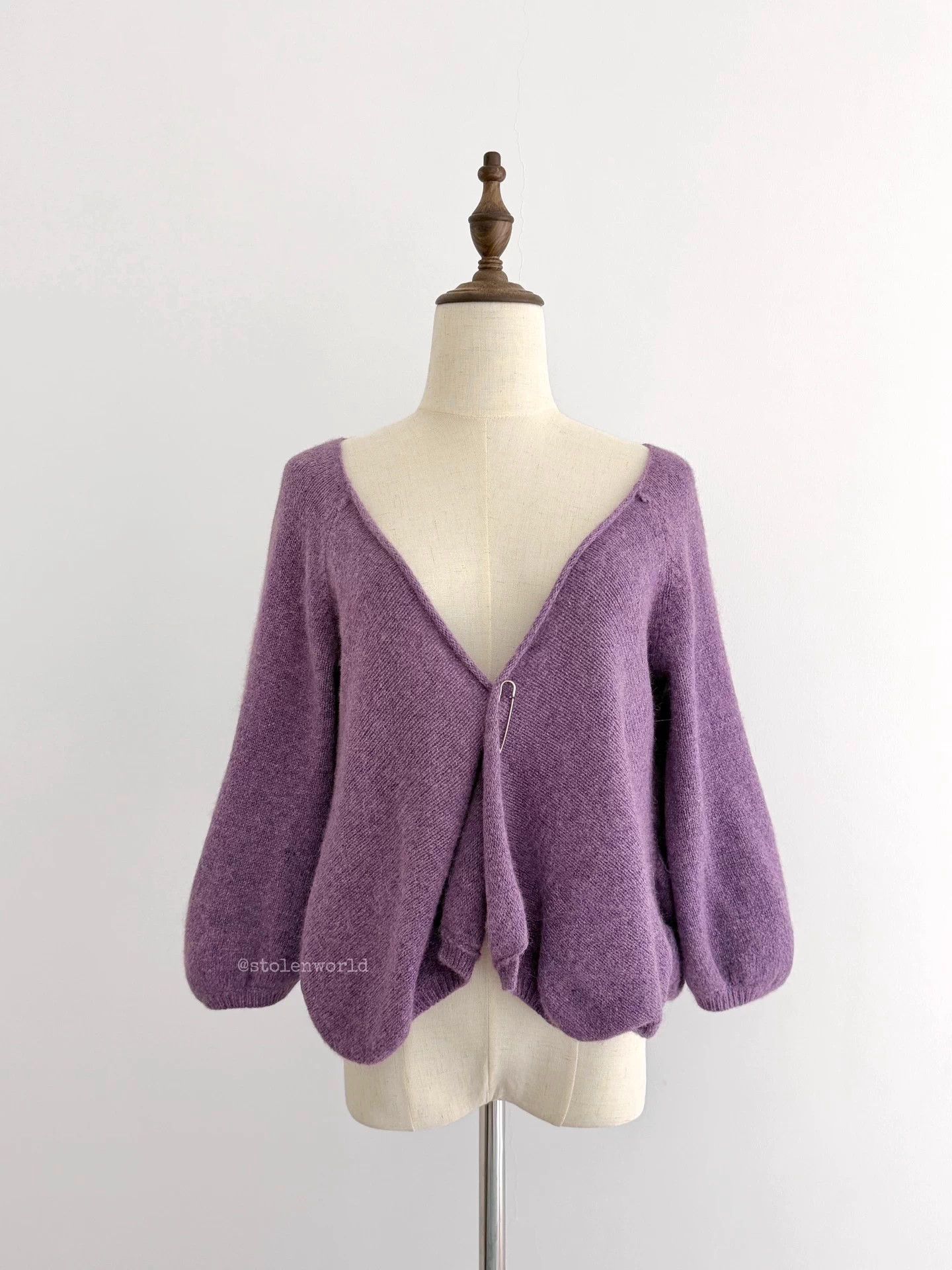 Y's Y's bis limi puffy lantern sleeve knit cardigan S Size S / US 4 / IT 40 - 6 Thumbnail