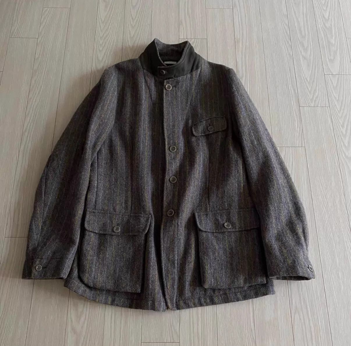 Dries Van Noten Dries Van Noten Colorful Wool Tailored Jacket Size US M / EU 48-50 / 2 - 1 Thumbnail