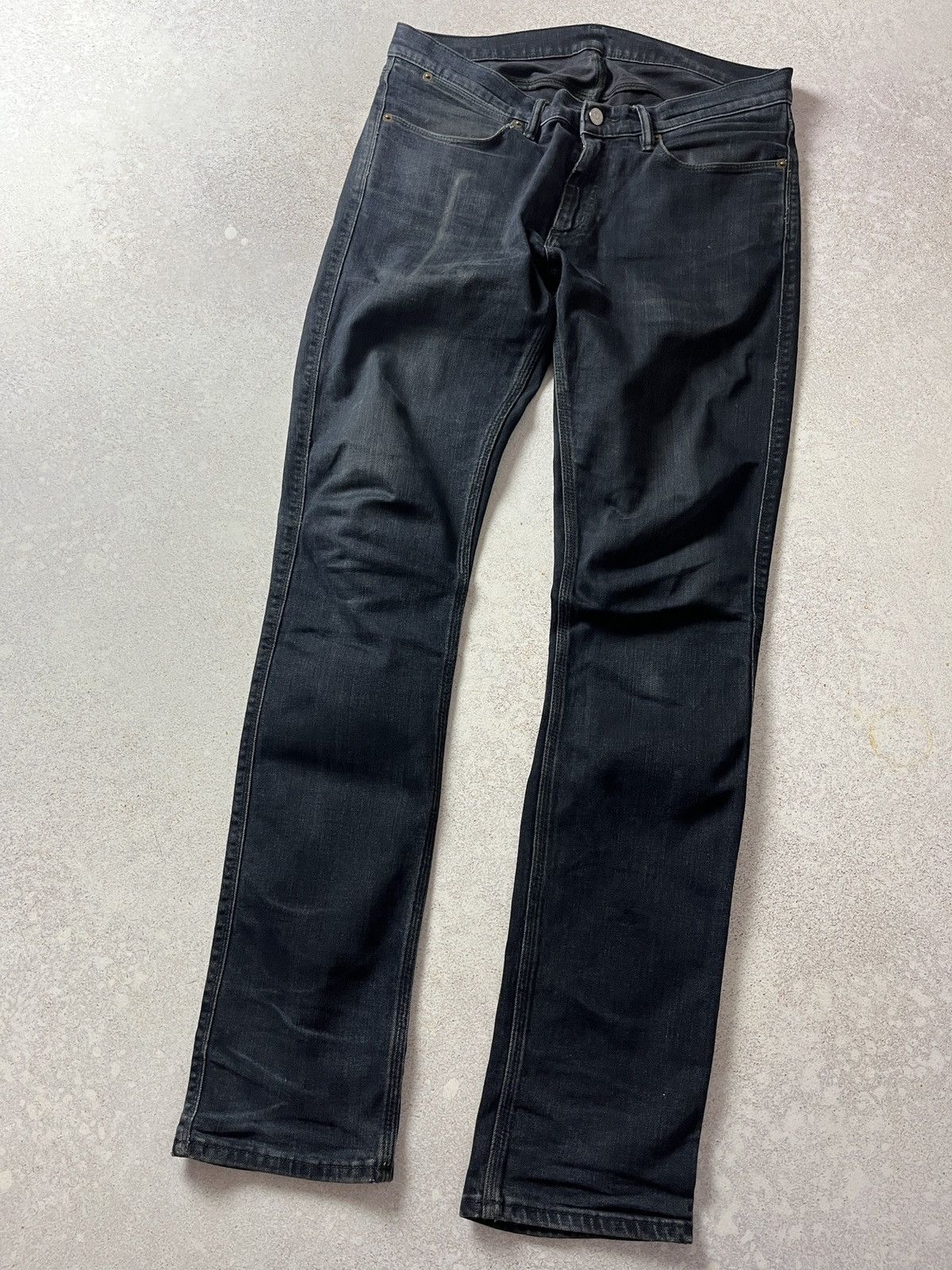 Acne Studios Acne Studios Max Blue Black Denim Jeans Pants Luxury Size US 32 / EU 48 - 4 Thumbnail