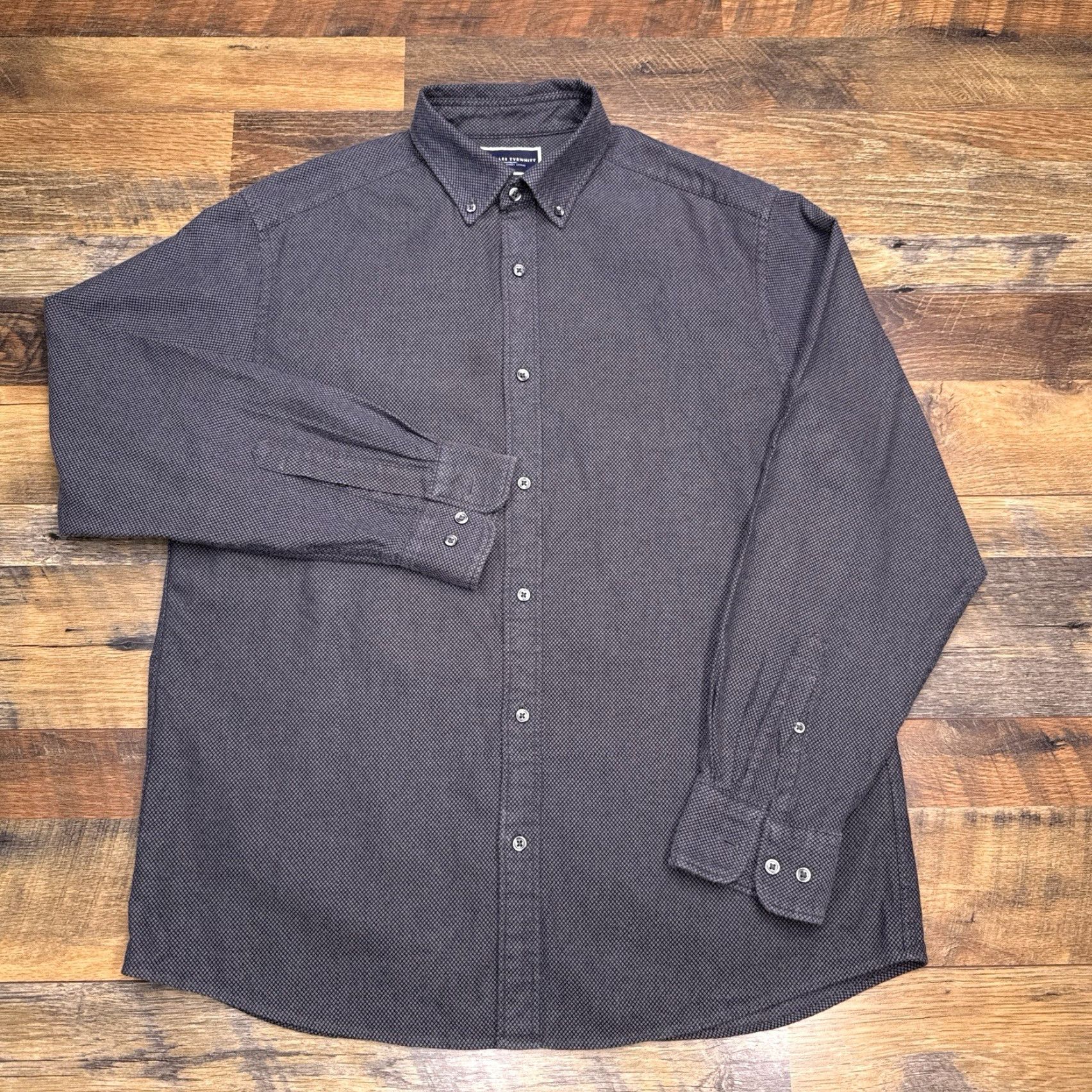Charles Tyrwhitt Charles Tyrwhitt Classic Fit Shirt Mens Large Gray Button Up Size US L / EU 52-54 / 3 - 2 Thumbnail