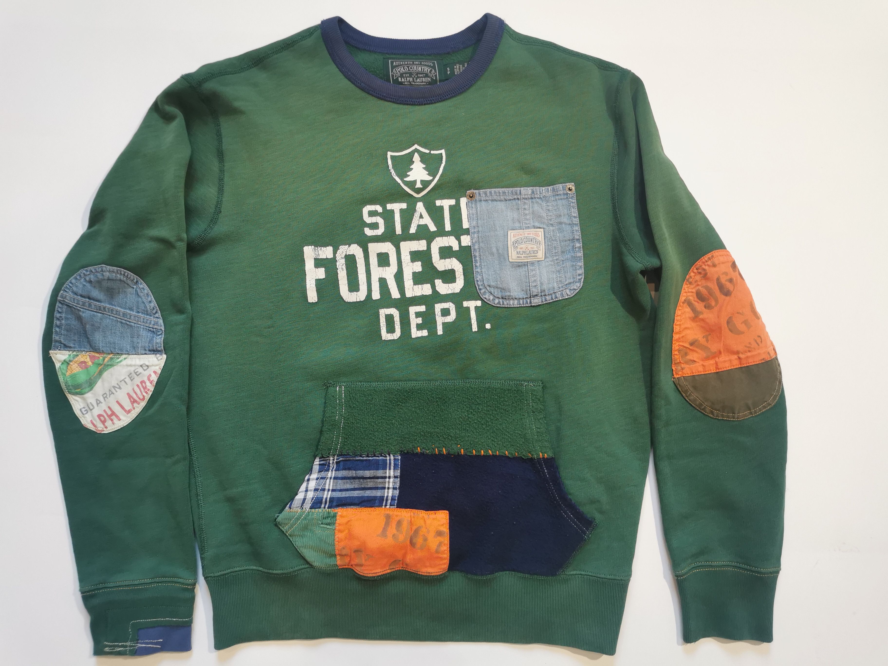 Polo Ralph Lauren Polo Ralph Lauren Country Sweatshirt Forest Patchwork S Size US S / EU 44-46 / 1 - 1 Thumbnail