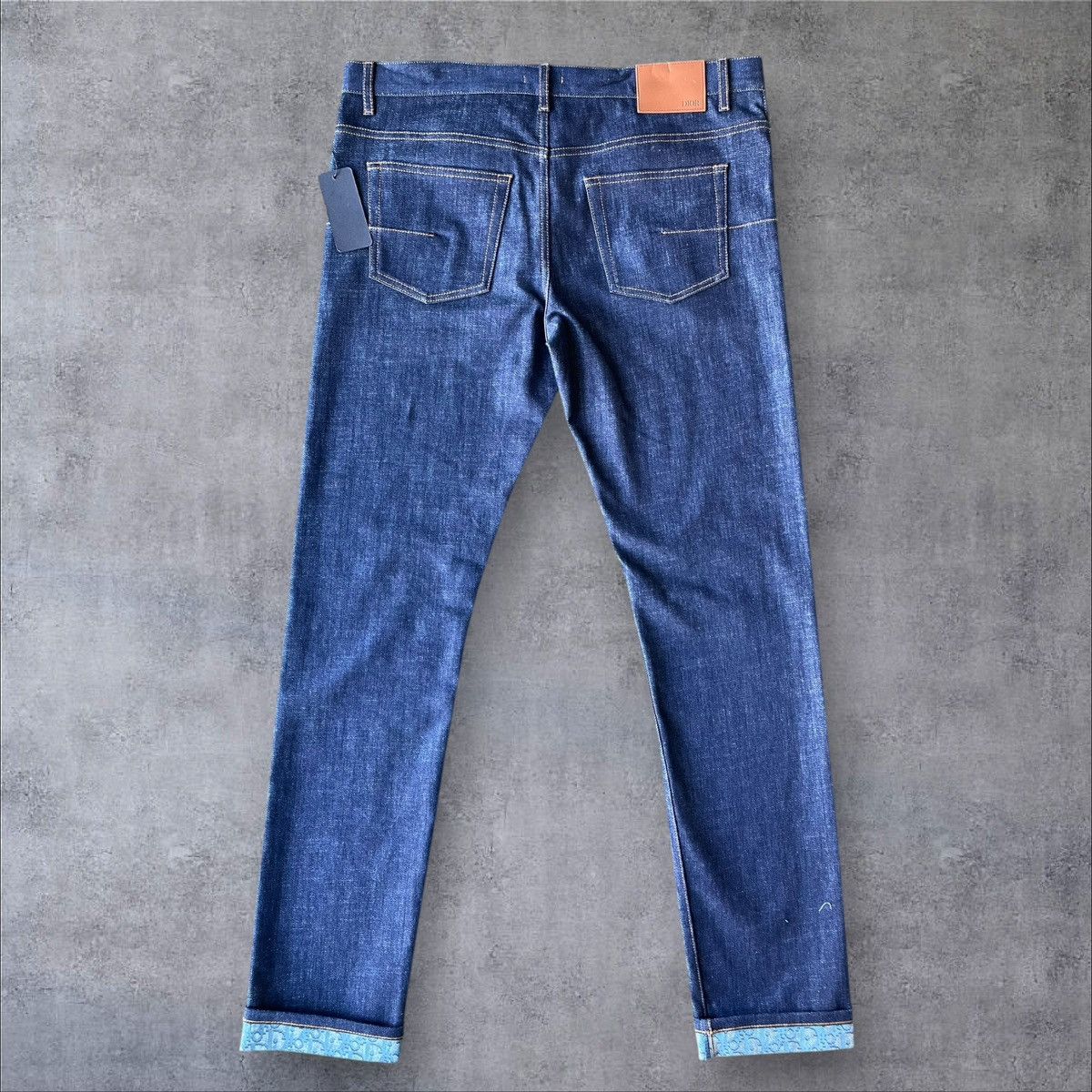 Dior USED CHRISTIAN DIOR CUFF DENIM JEANS SLIM 17.5 SIZE 34 Size US 34 / EU 50 - 13 Thumbnail