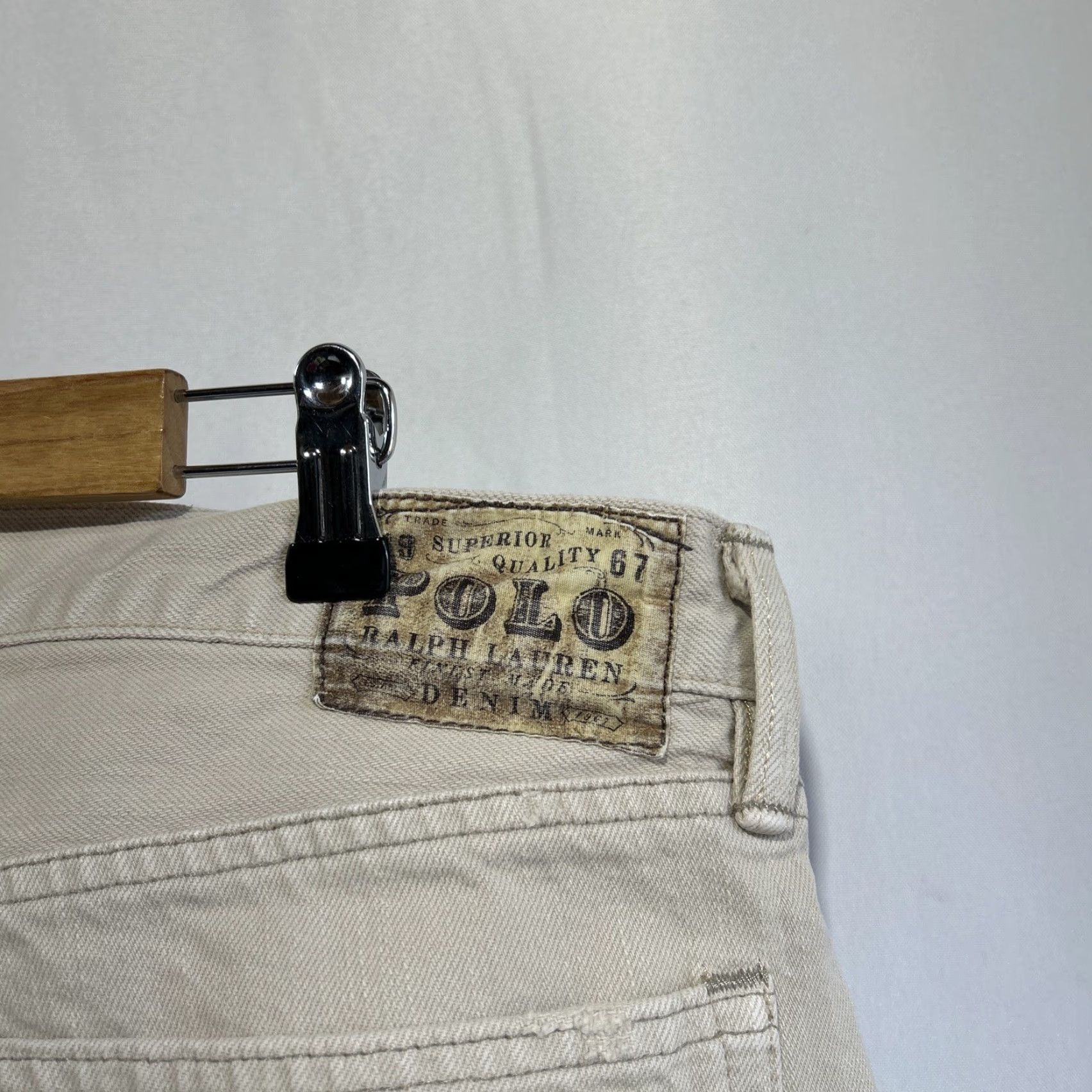 Polo Ralph Lauren VINTAGE Polo Ralph Lauren Jeans 867 Hudson Bone Men’s 34X32 Beige Denim 100% Cotton Straight Jeans Mens Size US S / EU 44-46 / 1 - 4 Thumbnail