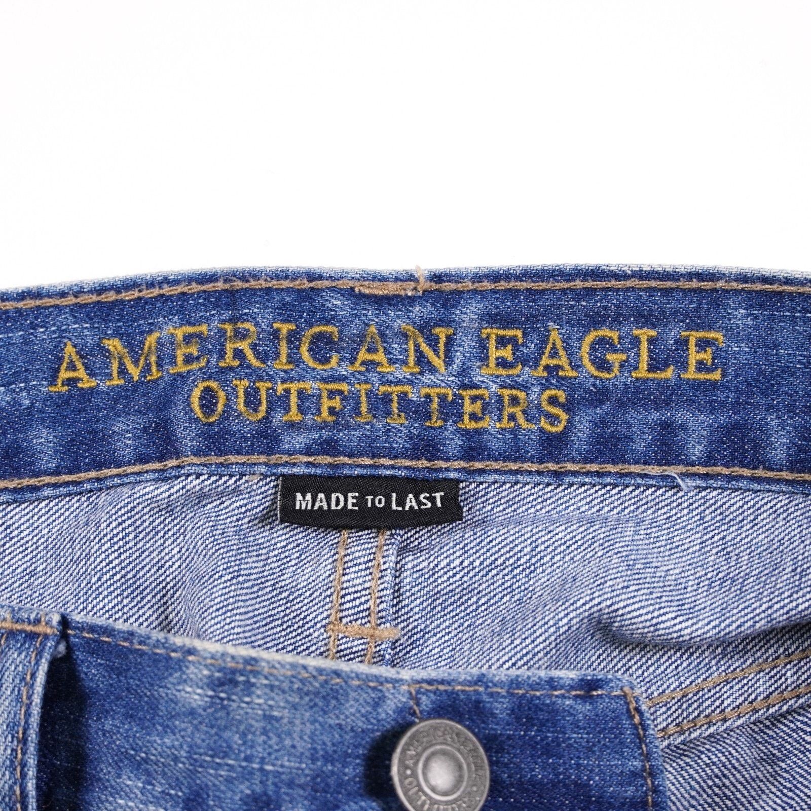 American Eagle Outfitters American Eagle Distressed Denim Jeans Straight Leg Shorts 32 Size US 32 / EU 48 - 8 Thumbnail