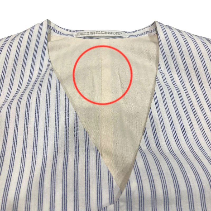 Yohji Yamamoto Yohji Yamamoto pour homme 16SS striped vest Size US L / EU 52-54 / 3 - 6 Thumbnail