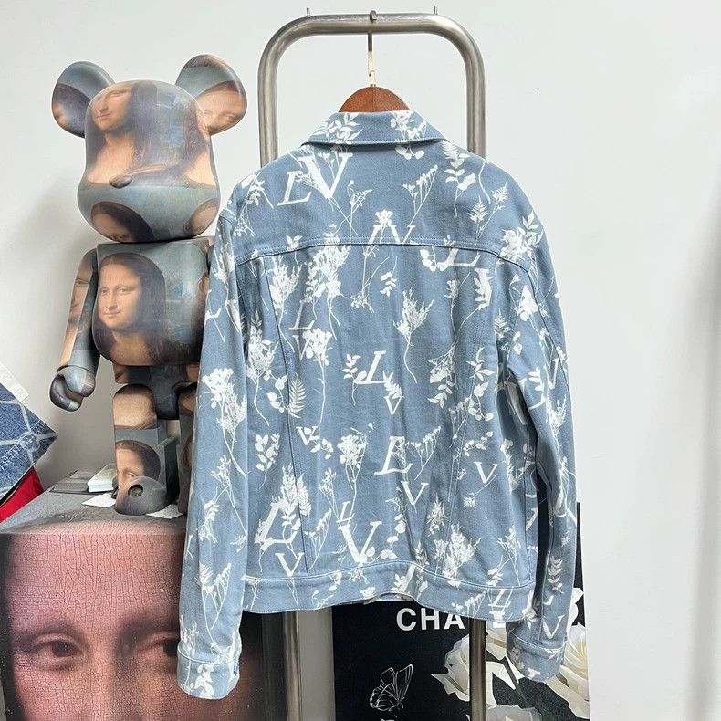 Louis Vuitton Louis Vuitton Denim jacket with full wheat ears jacket 2504 Size US S / EU 44-46 / 1 - 2 Thumbnail