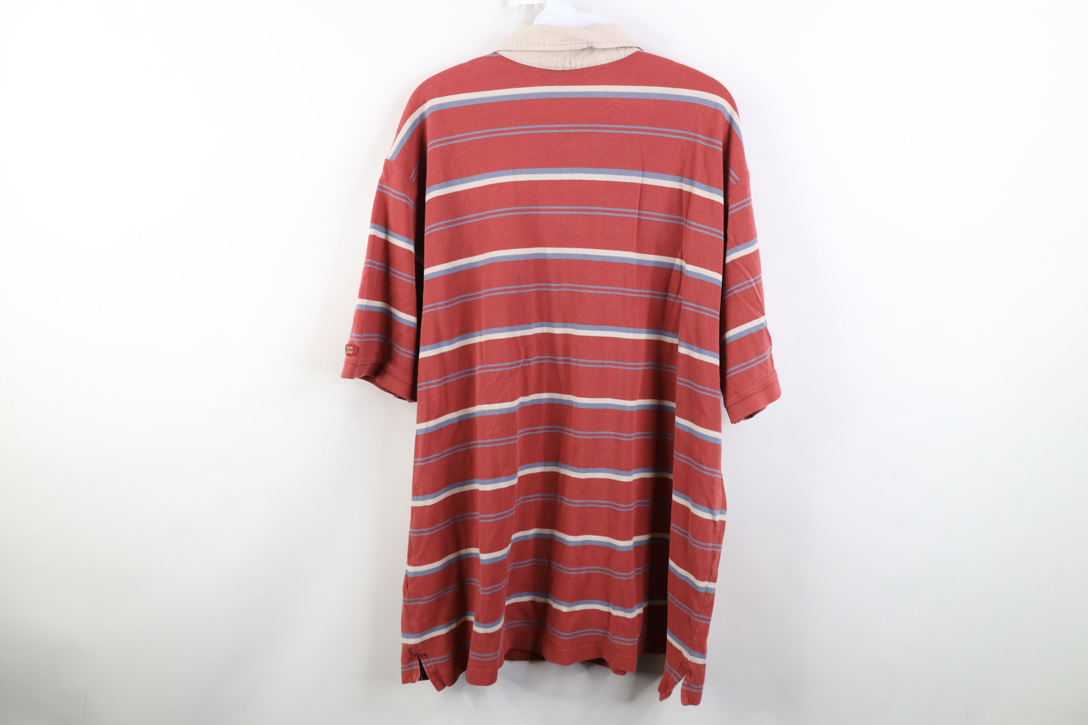 Eddie Bauer Vintage Eddie Bauer Striped Short Sleeve Rugby Polo Shirt Size US XXL / EU 58 / 5 - 13 Thumbnail