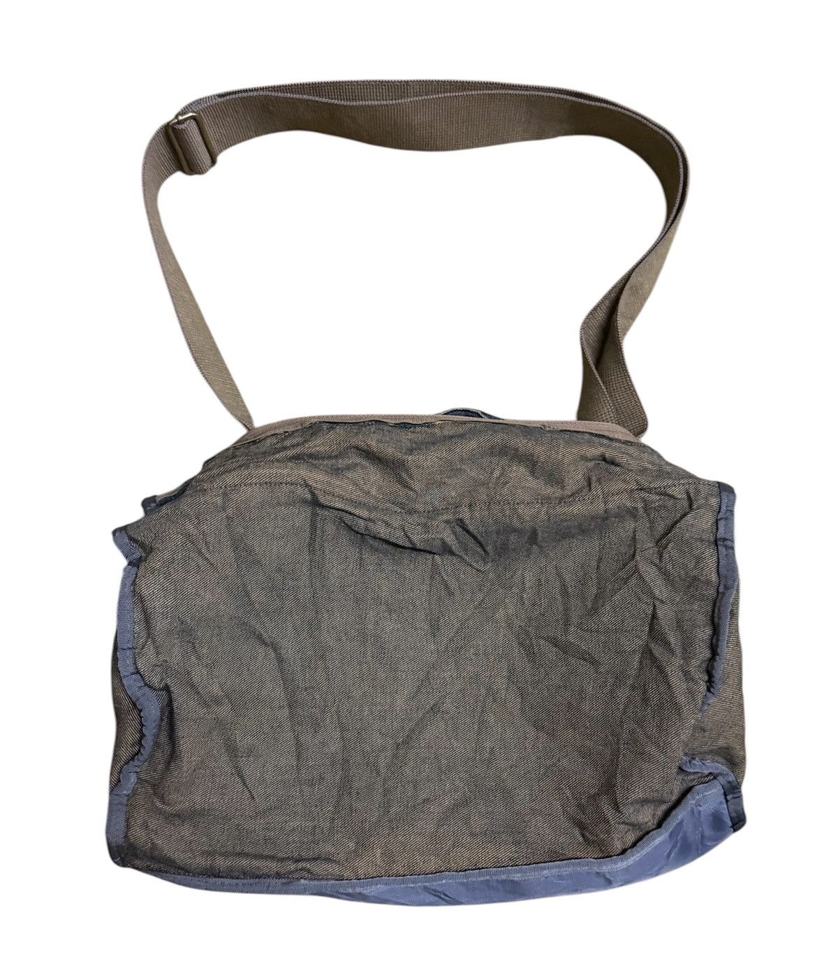Japanese Brand Denim Messenger Bag Often Popular Handmade Size ONE SIZE - 4 Thumbnail