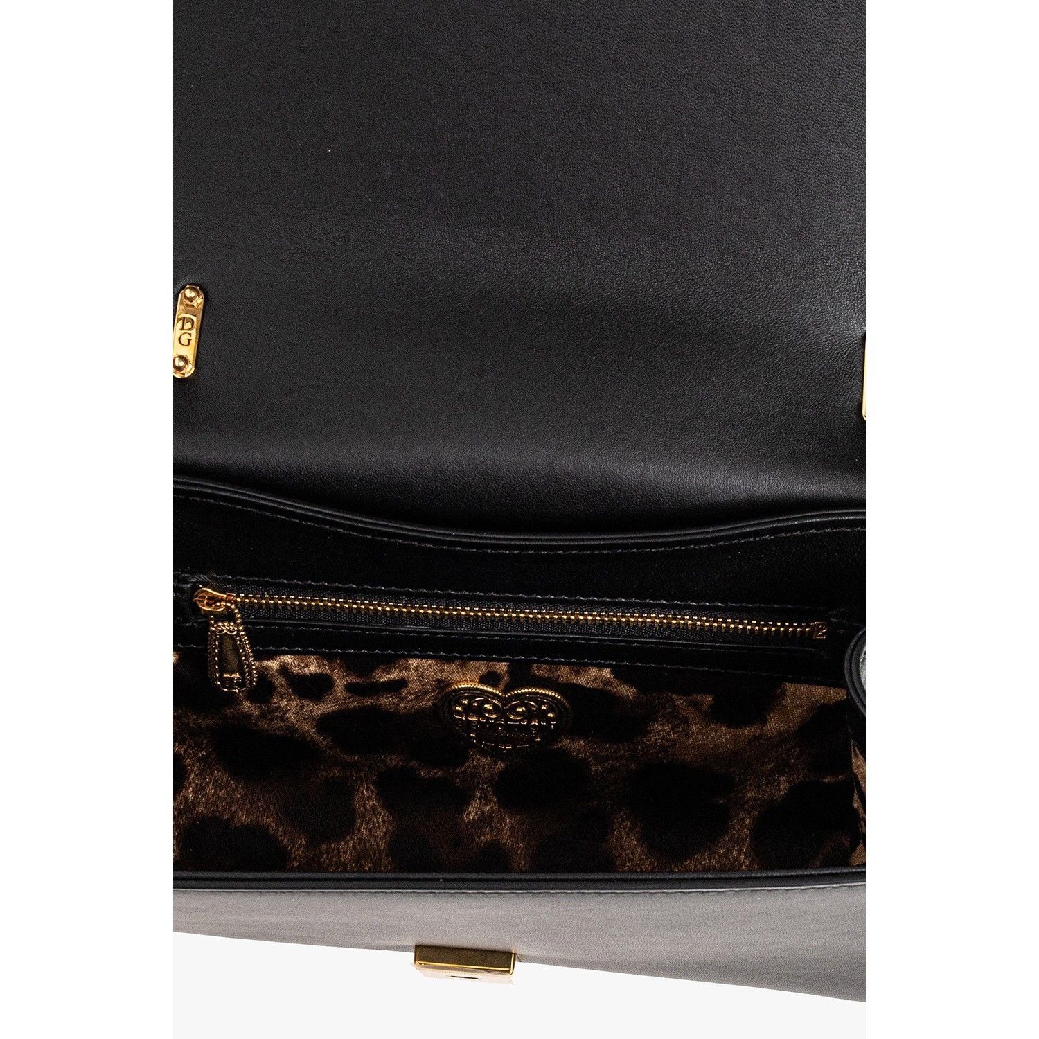 Dolce & Gabbana DOLCE&GABBANA Devotion Medium Black Leather Shoulder Bag New Size ONE SIZE - 4 Thumbnail