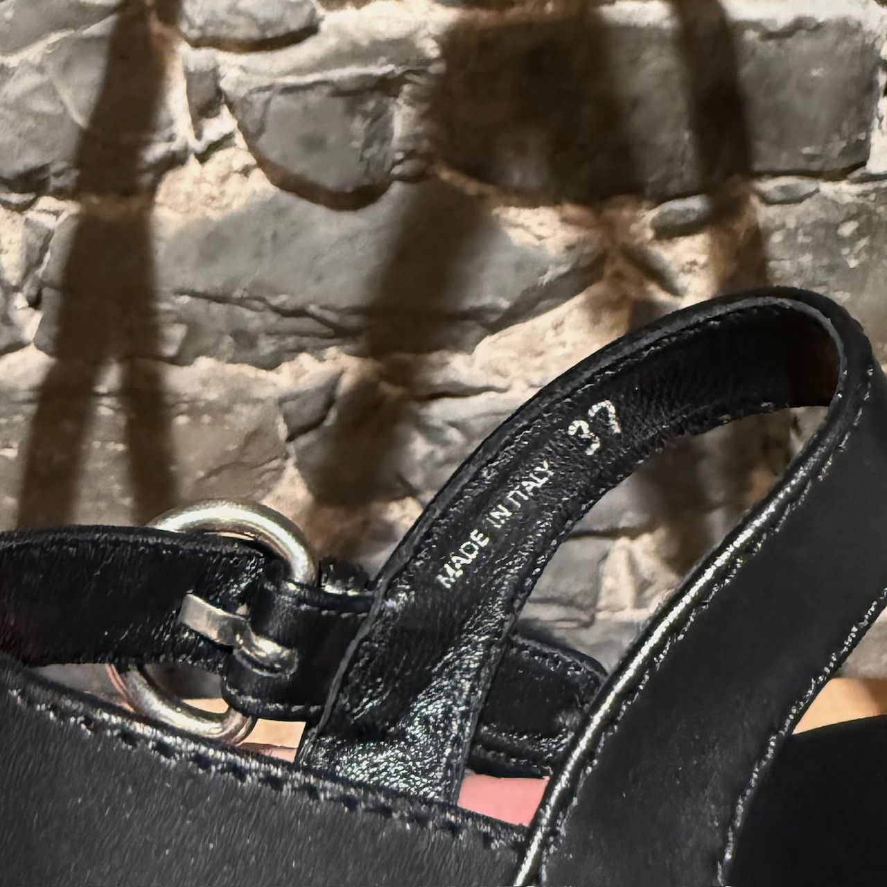 Miu Miu Miu Mu Black Leather Wood Clogs Studded Sandals Size US 7 / IT 37 - 11 Thumbnail