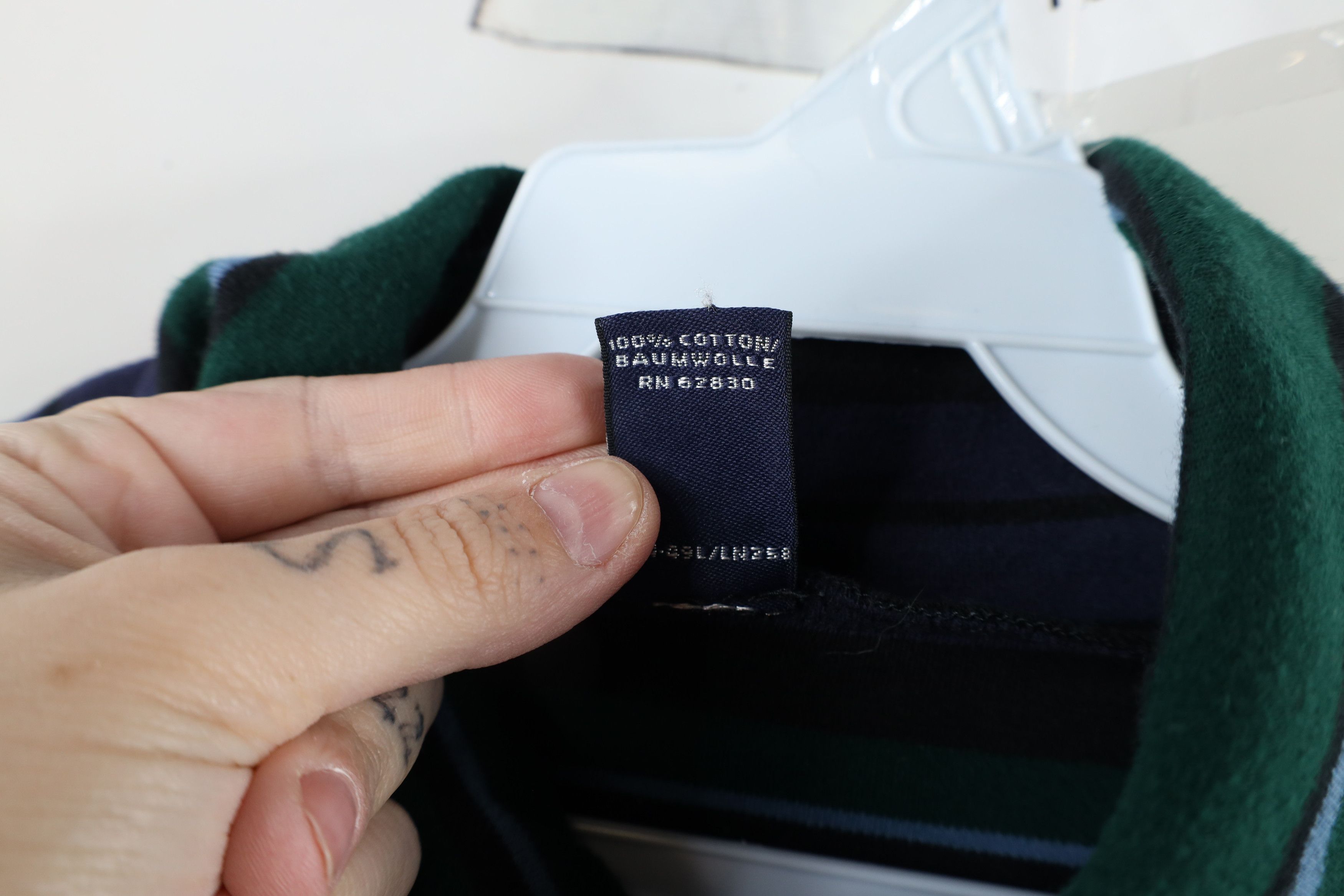 Lands' End × Vintage Vintage 90s Lands End Block Long Sleeve Turtleneck T-Shirt Size US XL / EU 56 / 4 - 5 Thumbnail