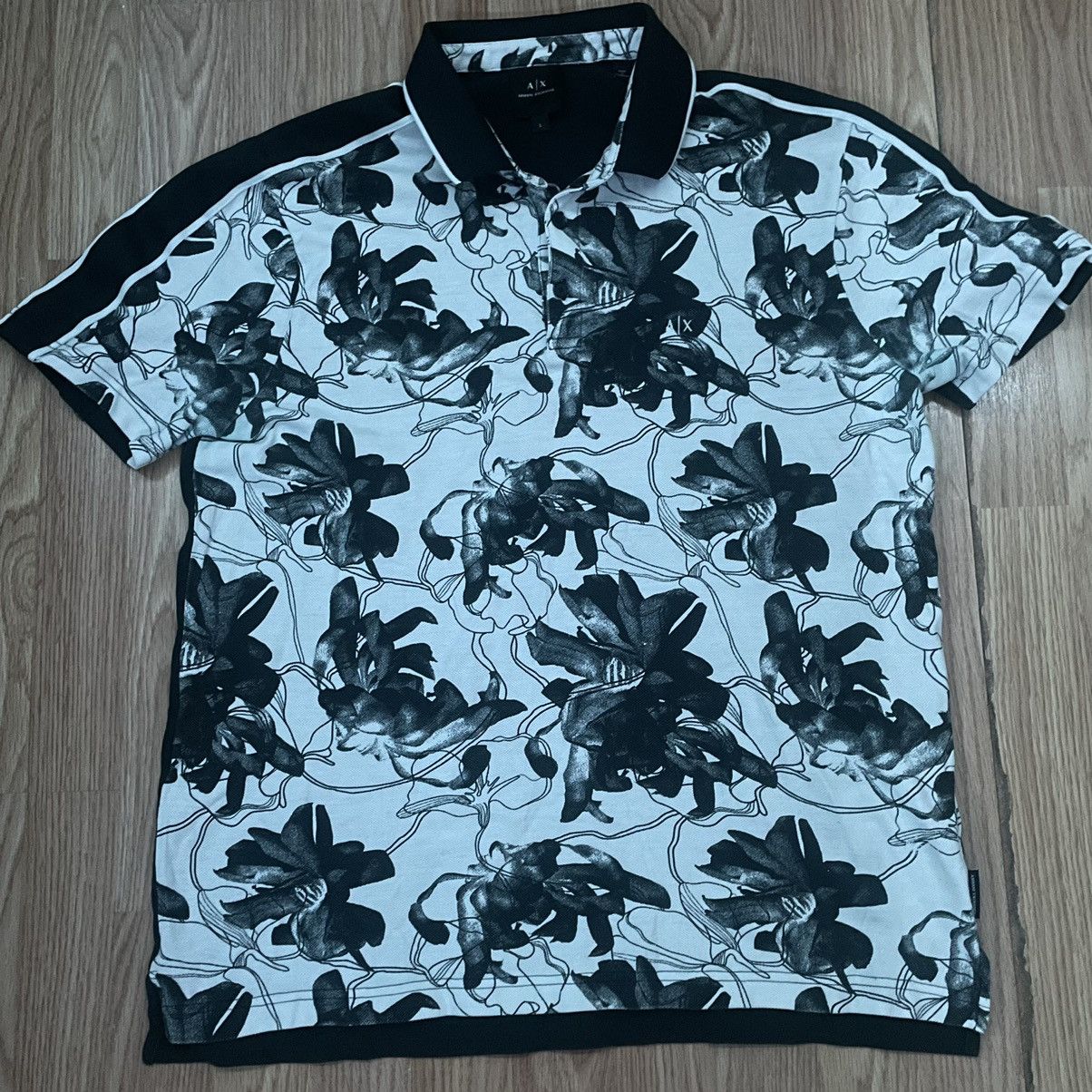 Armani Exchange × Giorgio Armani Giorgio Armani “Armani Exchange” button up polo tee Size US L / EU 52-54 / 3 - 1 Thumbnail