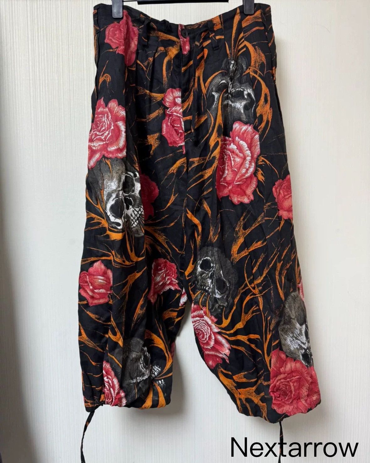 Yohji Yamamoto Yohji 19ss Skeleton Rose Pants 2412-Nextarrow