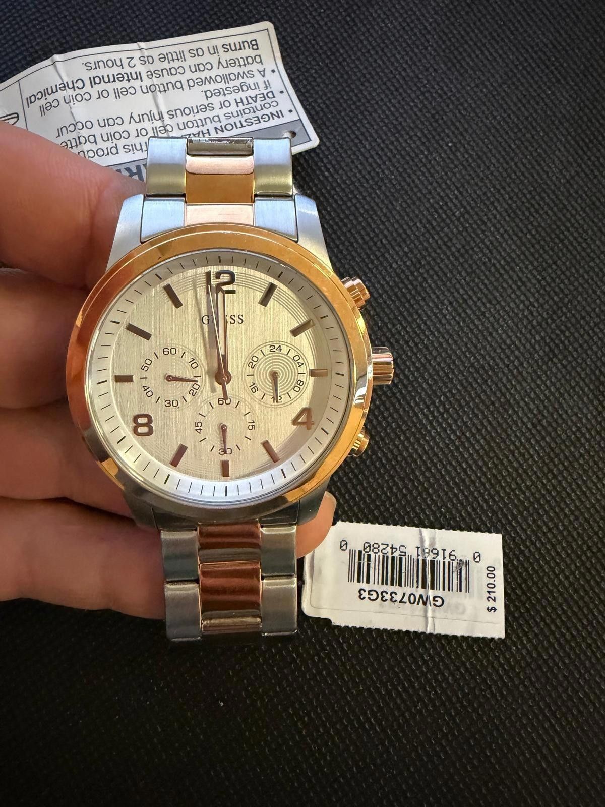 Guess Guess Men Authentic Only Watch Silver Stainless Steel Size ONE SIZE - 4 Thumbnail