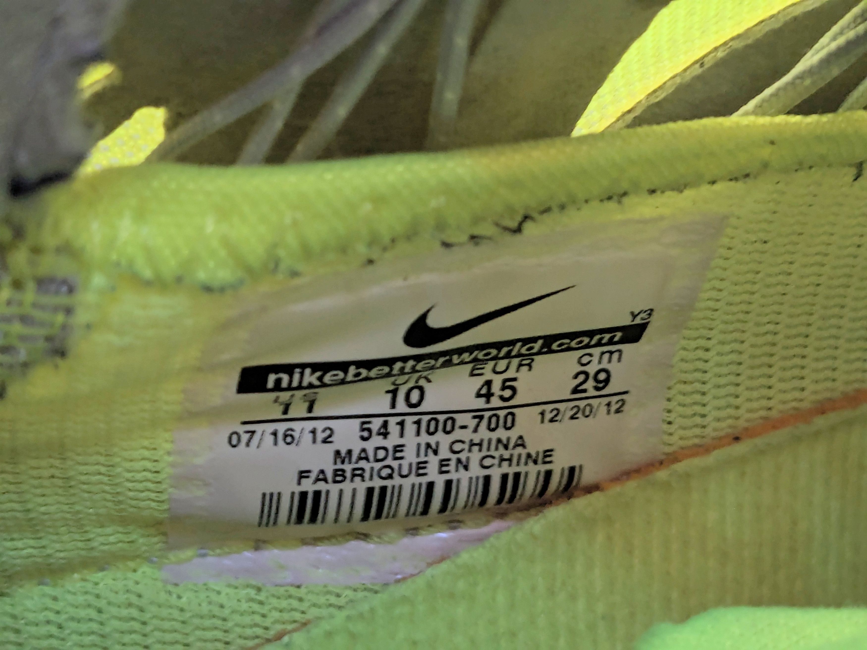 Nike Nike LeBron 10 Volt 11 541100-700 Basketball Yellow Green Size US 11 / EU 44 - 10 Thumbnail