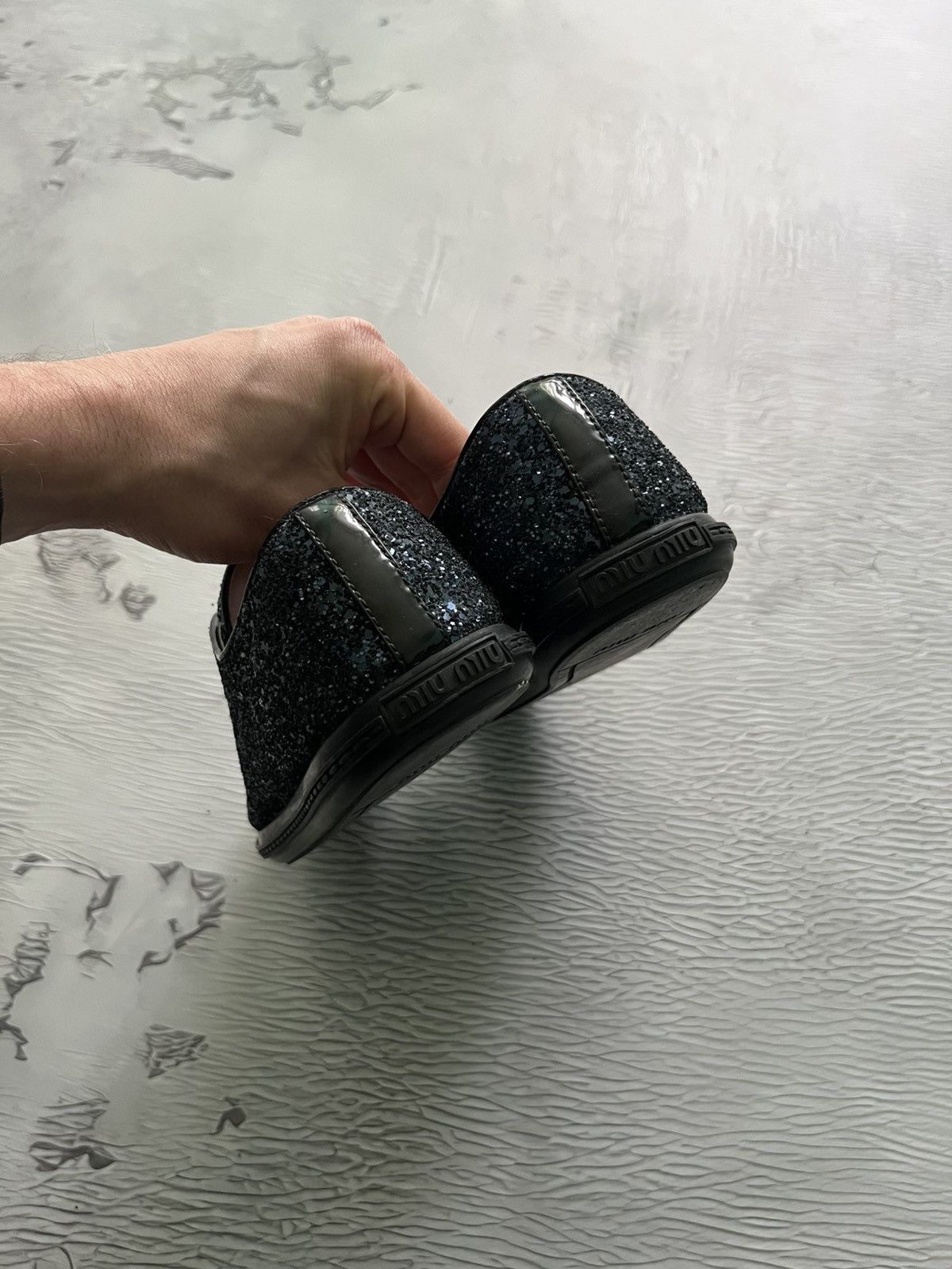 Miu Miu Miu Miu Glitter Dark Blue Studded Blue 1 Trainer Sneakers Size US 10 / IT 40 - 5 Thumbnail