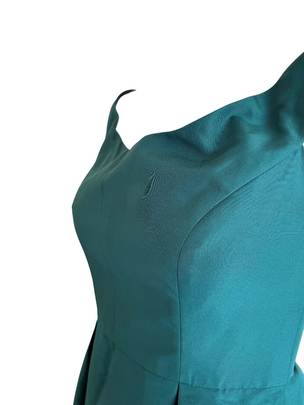 Jenny Packham Jenny Peckham NWT Bardot satin hunter emerald green brides Size S / US 4 / IT 40 - 4 Thumbnail