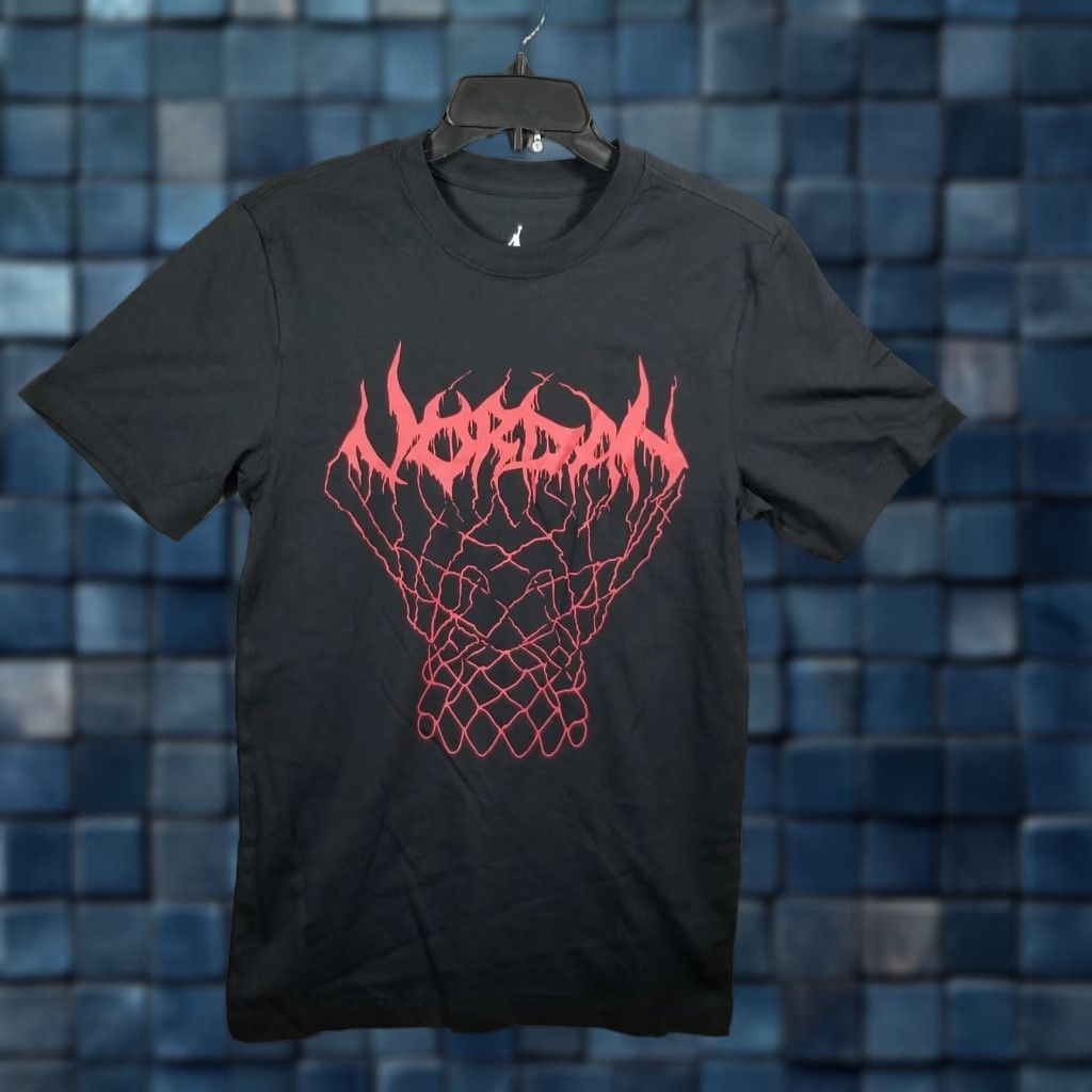 Jordan Brand VINTAGE Jordan Shirt Mens XS Black Dri-FIT FN5974-011 Flame Basketball Net Graphic Mens Shirt XS Black Graphic Print 90s, Basketball, Streetwear Mens Size US XS / EU 42 / 0 - 1 Thumbnail