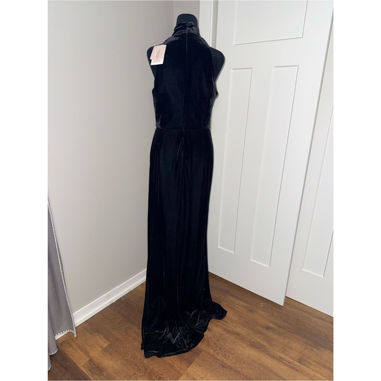 Other Sau Lee Ariana Gown in Black Velvet Size 8 Size M / US 6-8 / IT 42-44 - 8 Thumbnail