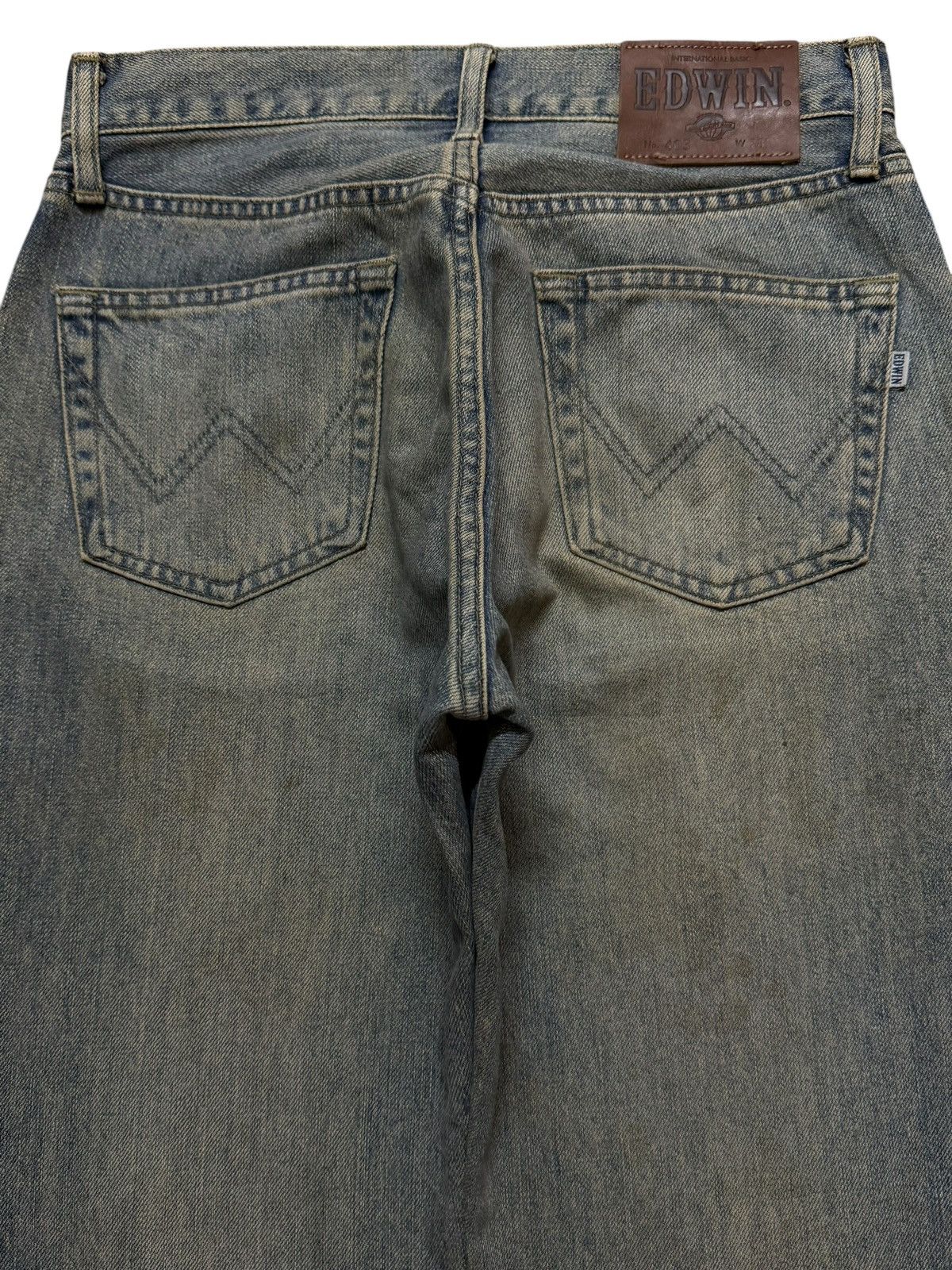 Edwin Vintage 90s Edwin Blue Mud Wash Straight Leg Loose Jeans Size US 28 / EU 44 - 4 Thumbnail
