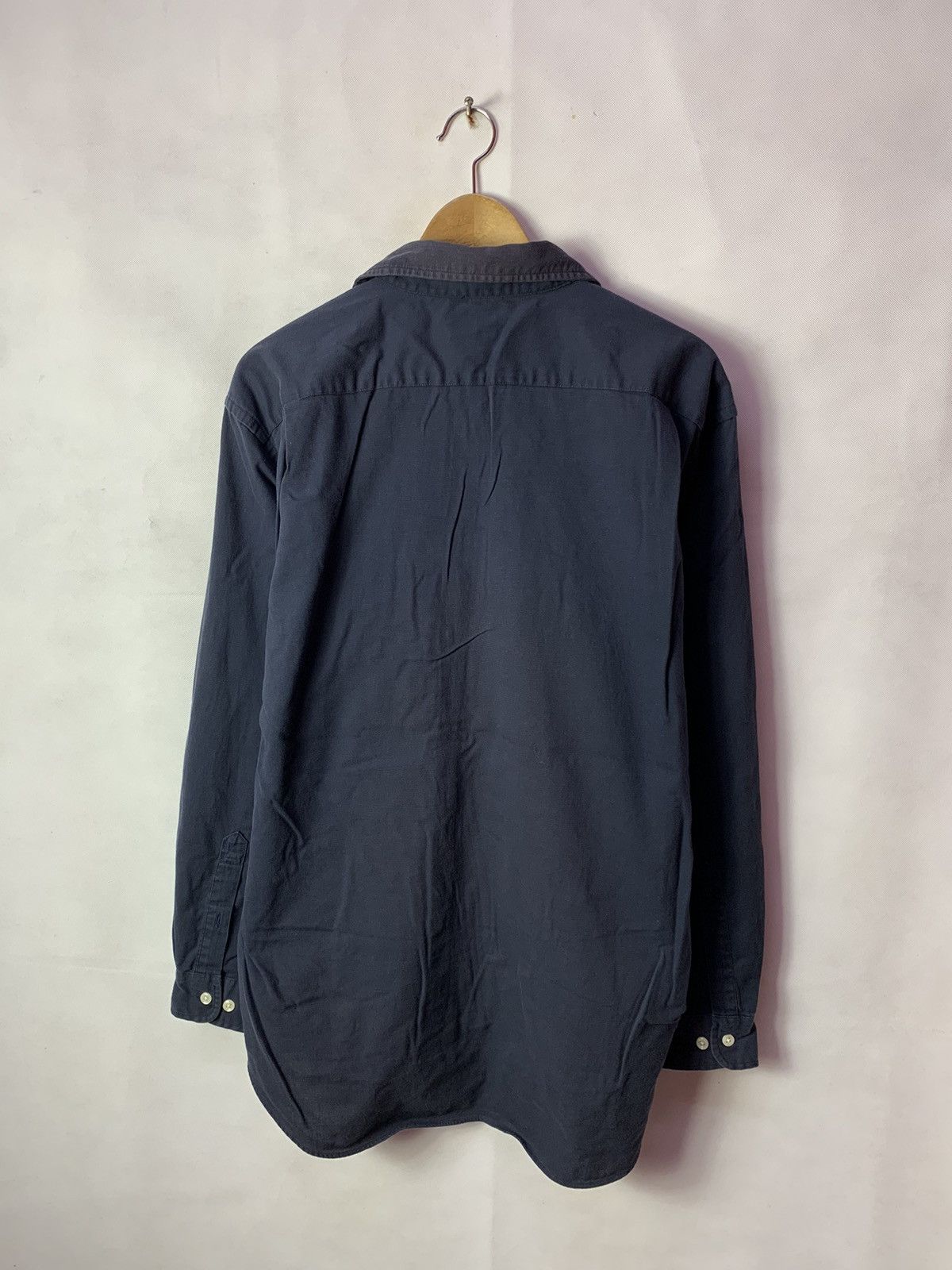 Japanese Brand × Uniqlo 🔥Uniqlo Plain Black Button Up Shirt Casual Emo Size US XL / EU 56 / 4 - 4 Thumbnail