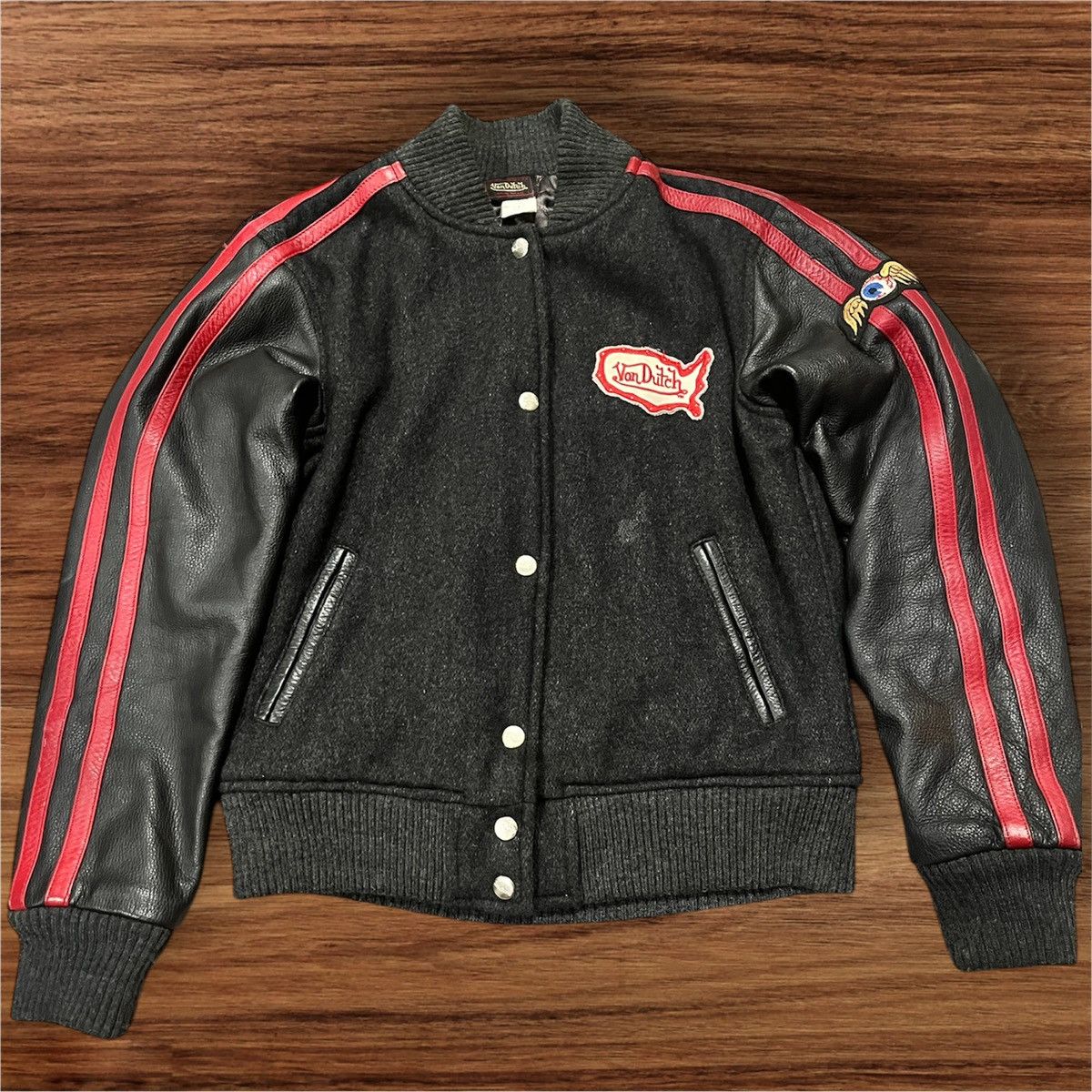 Vintage Rare von dutch y2k leather jacket Size US M / EU 48-50 / 2 - 2 Thumbnail