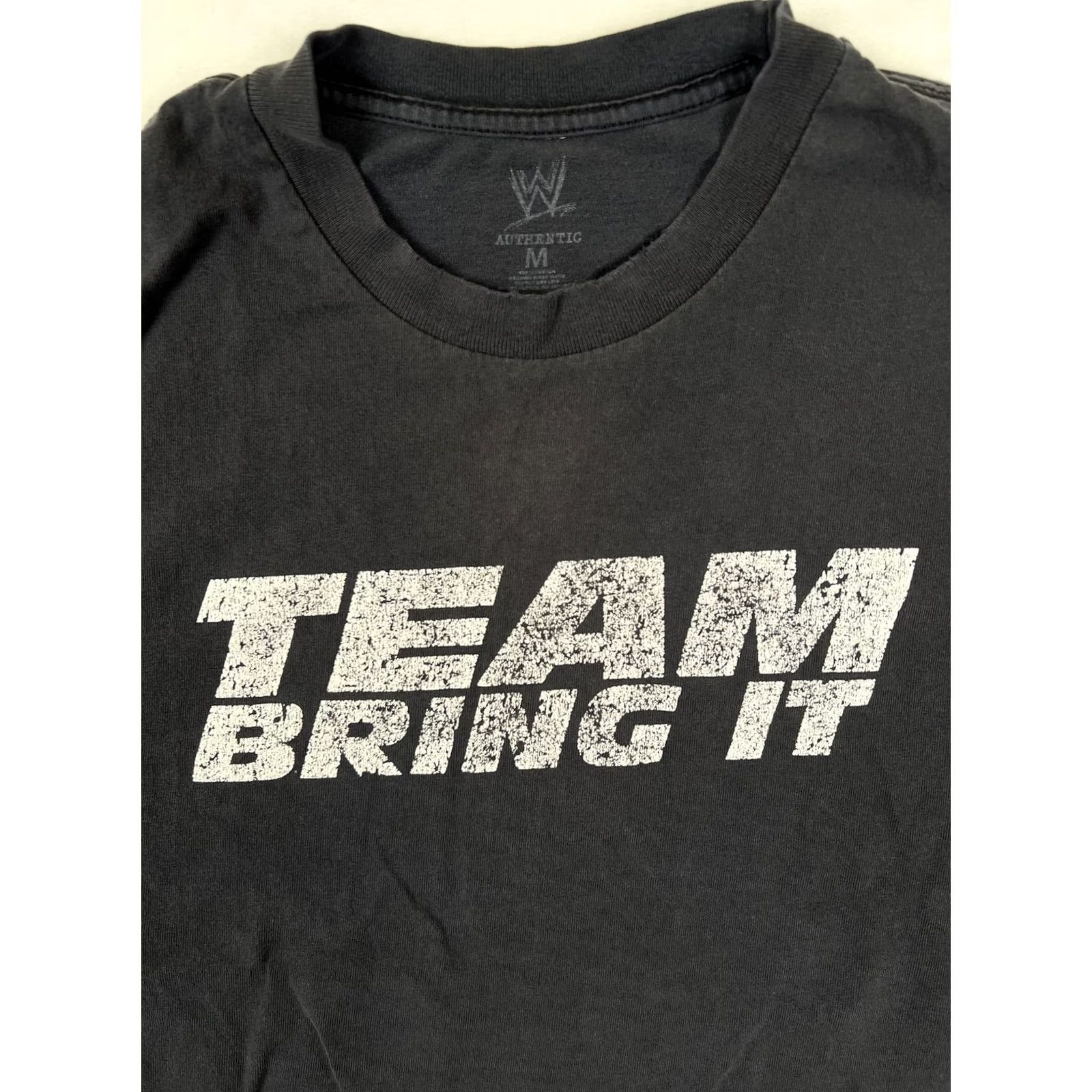 Etro VINTAGE WWE The Rock T-Shirt Mens M Black Crew Neck Graphic Short Sleeve "TEAM BRING IT BOOTS TO ASSES Size US M / EU 48-50 / 2 - 3 Thumbnail