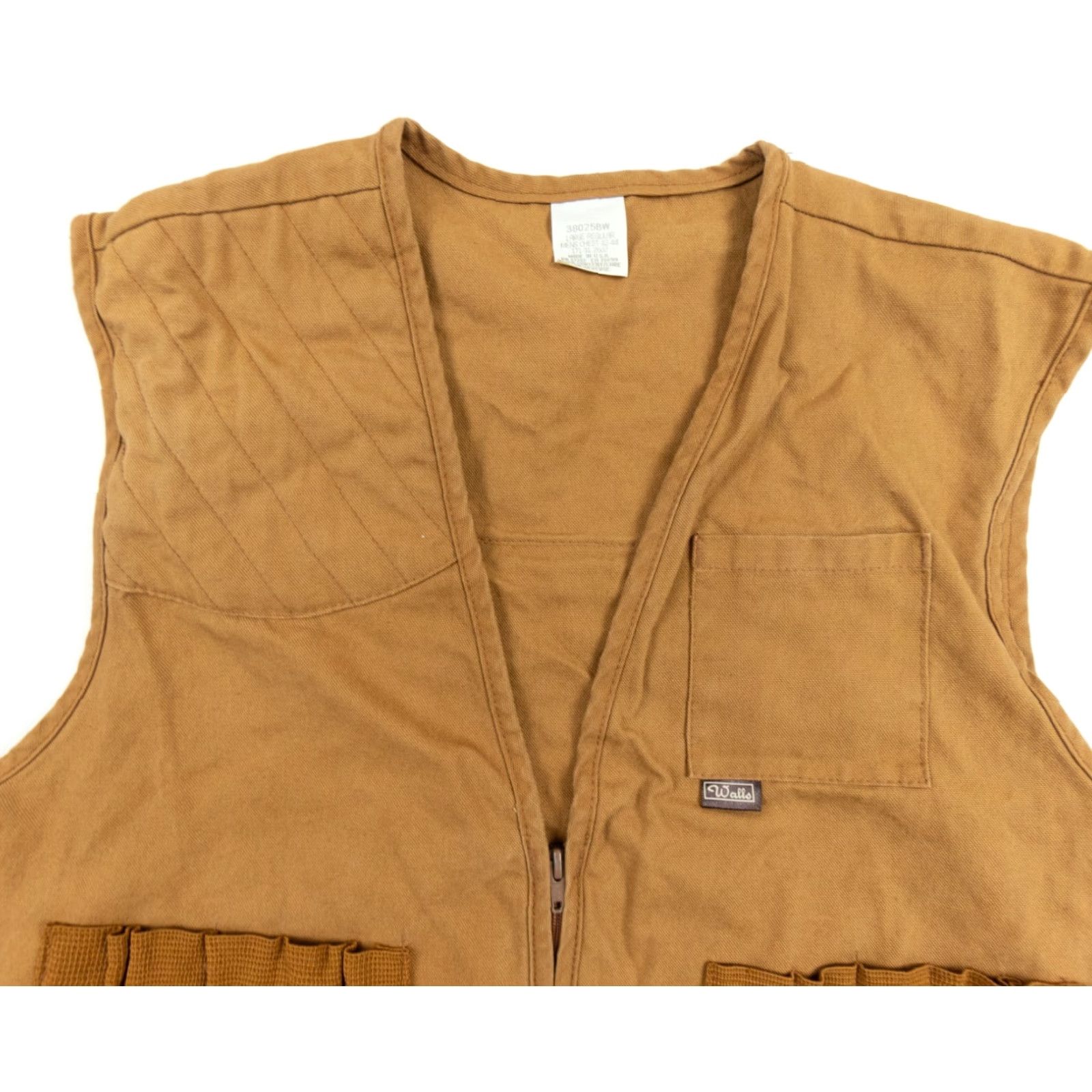 Walls VINTAGE Walls Utility Vest Mens Large Tan Full Zip Jacket Outdoor Ambulatory Marks 90s/Outdoor Wear Mens L Brown Short Description not needed Size US L / EU 52-54 / 3 - 2 Thumbnail