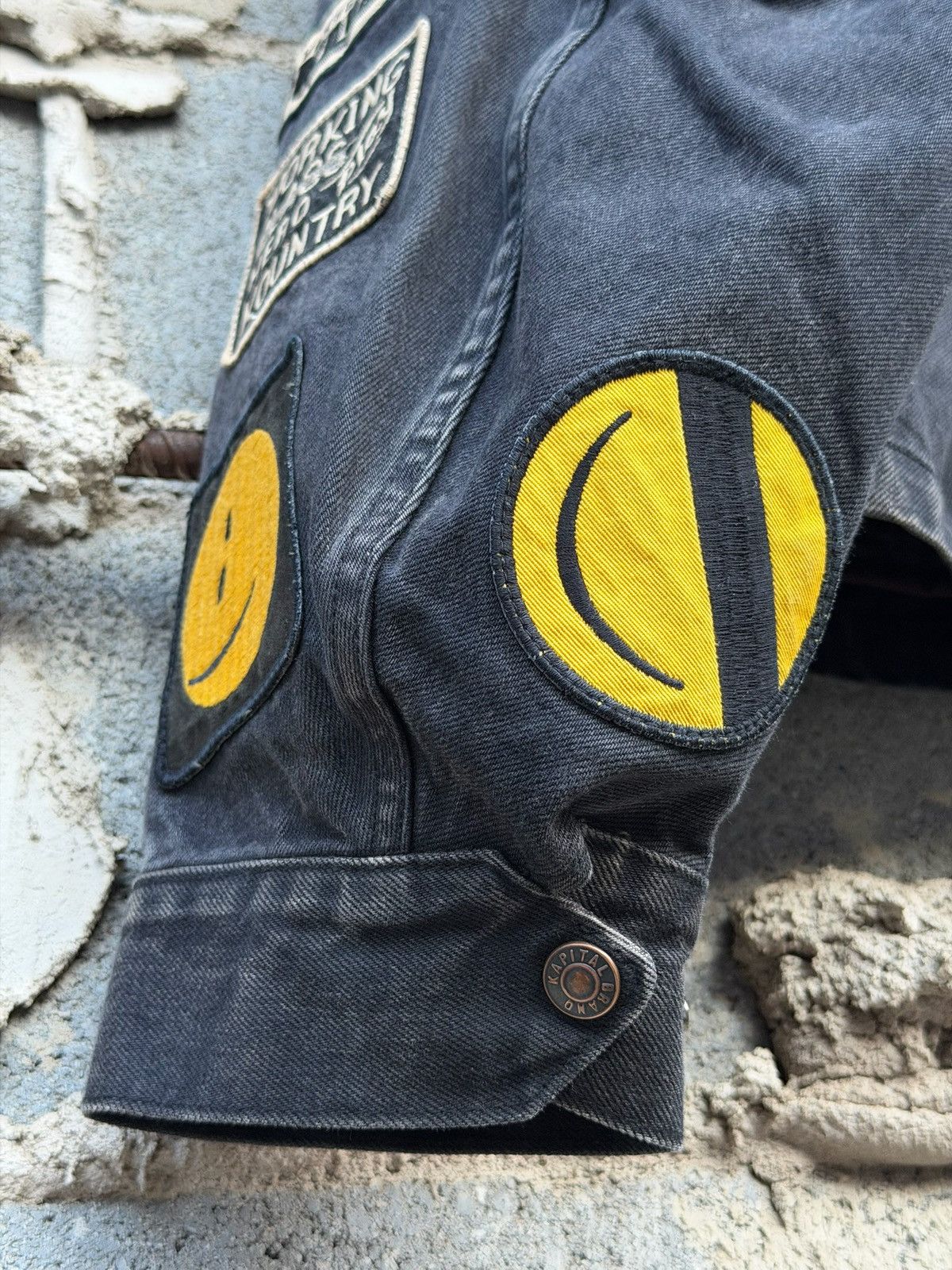 Kapital Kapital 14 oz. Denim Drizzler Anarchy Jacket Size US XL / EU 56 / 4 - 6 Thumbnail