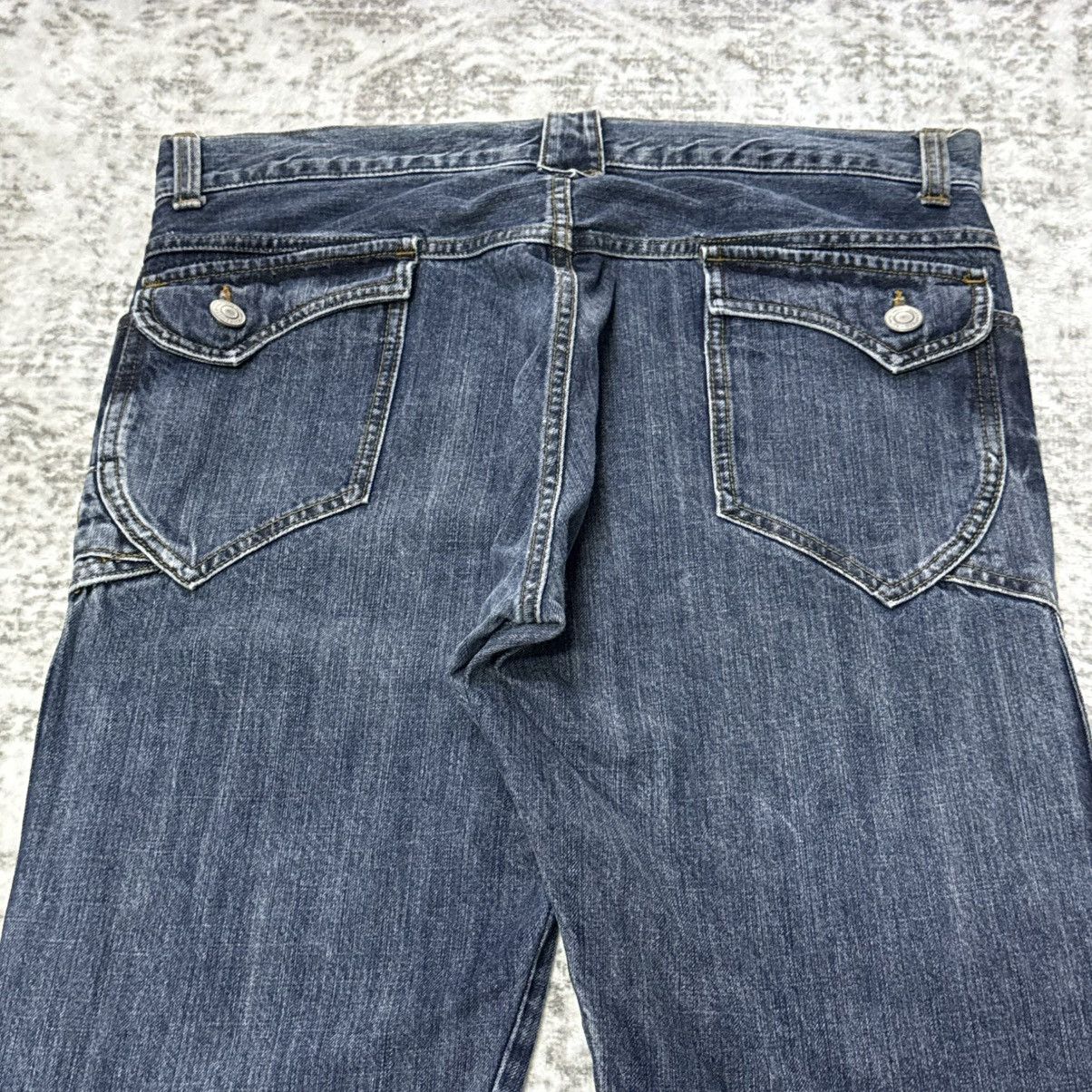 If Six Was Nine Japanese Brand Poems Paneled Lace Up Flare Jeans Size US 34 / EU 50 - 12 Thumbnail