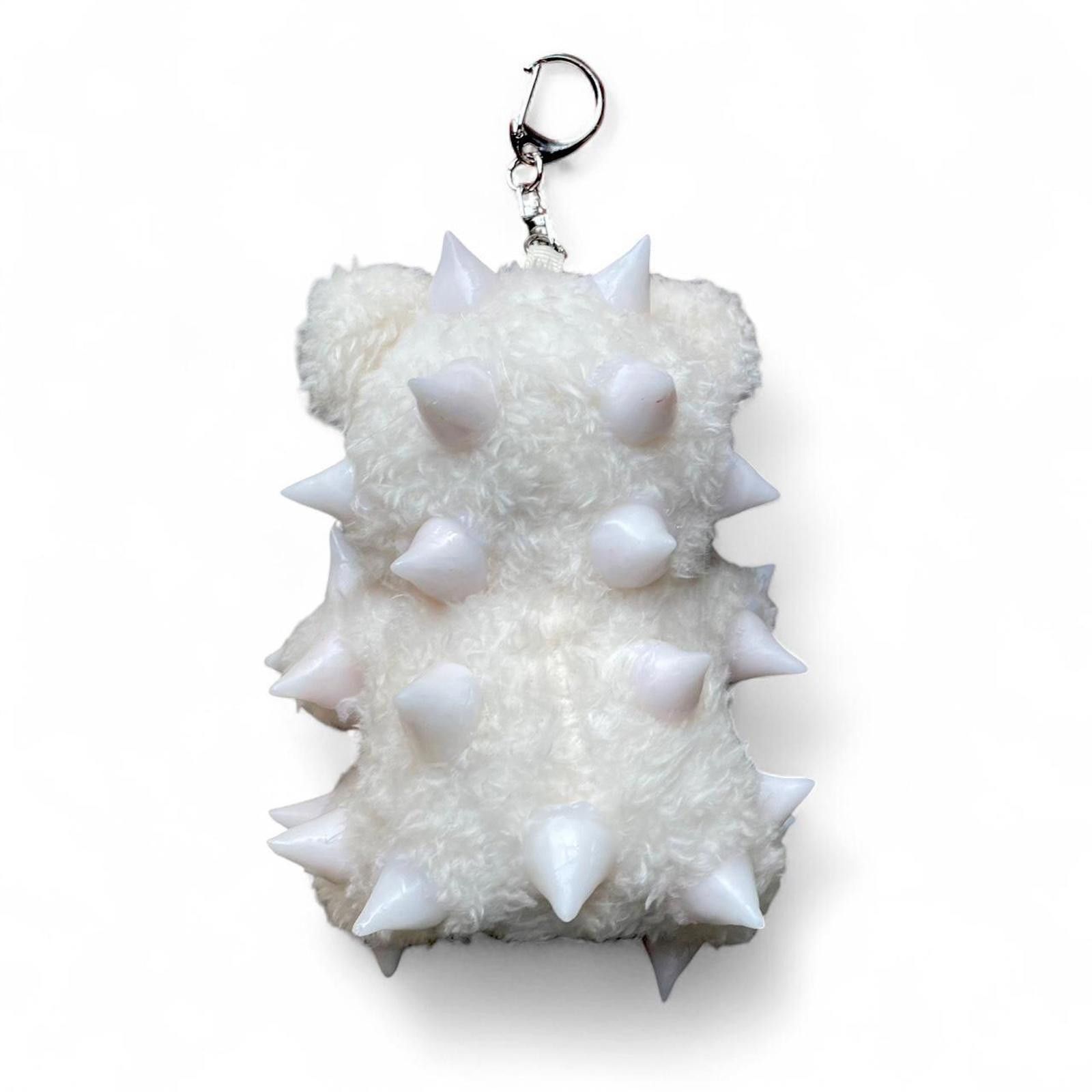 Other Teddy Bear Charm White Spiked Handmade Size ONE SIZE - 3 Thumbnail