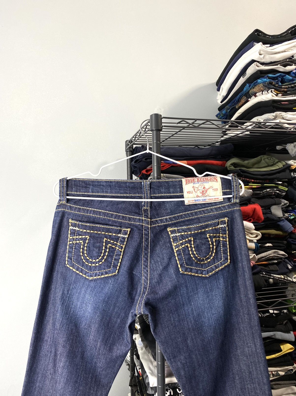 Other 90’s Vintage True Religion Made In USA Blue Denim Pants Size 28" / US 6 / IT 42 - 9 Thumbnail