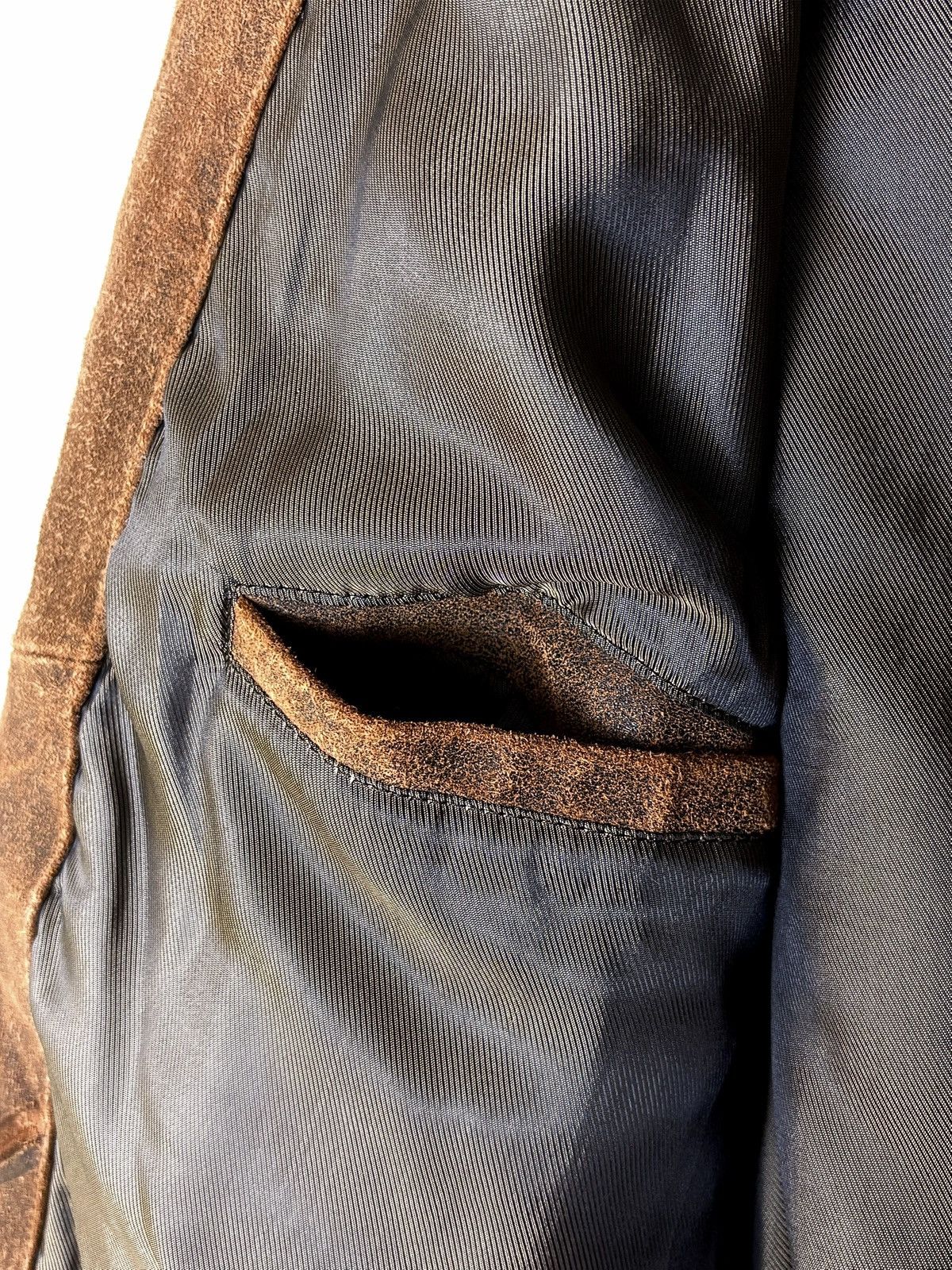 Genuine Leather Collezione Distressed Suede Leather Jacket Size US M / EU 48-50 / 2 - 16 Thumbnail