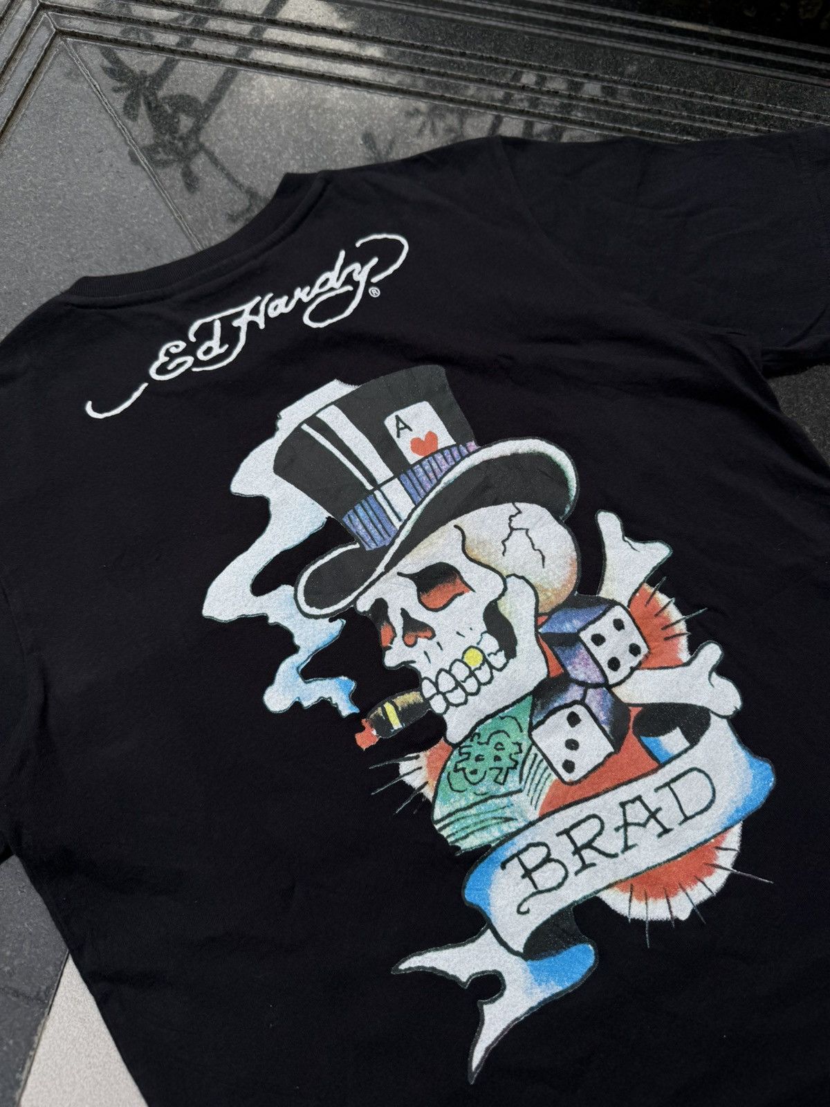 Ed Hardy 90’s ED HARDY BRAD BACK LOGO Y2K VINTAGE RETRO RARE TSHIRT Size US M / EU 48-50 / 2 - 5 Thumbnail
