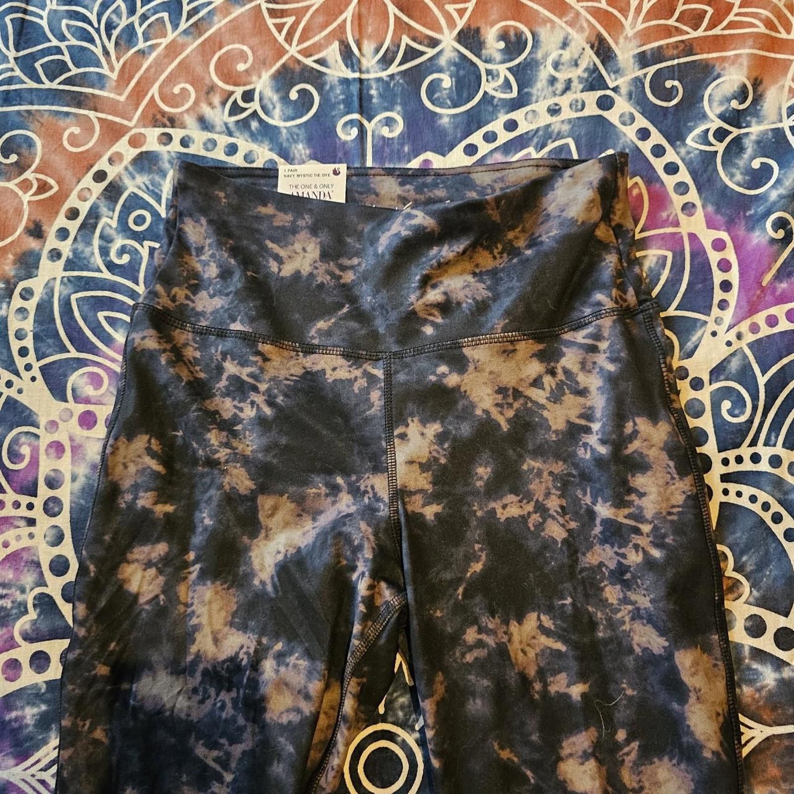 Designer Gloria Vanderbilt Women's Legging NWT Tie-Dye Size 32" / US 10 / IT 46 - 4 Thumbnail